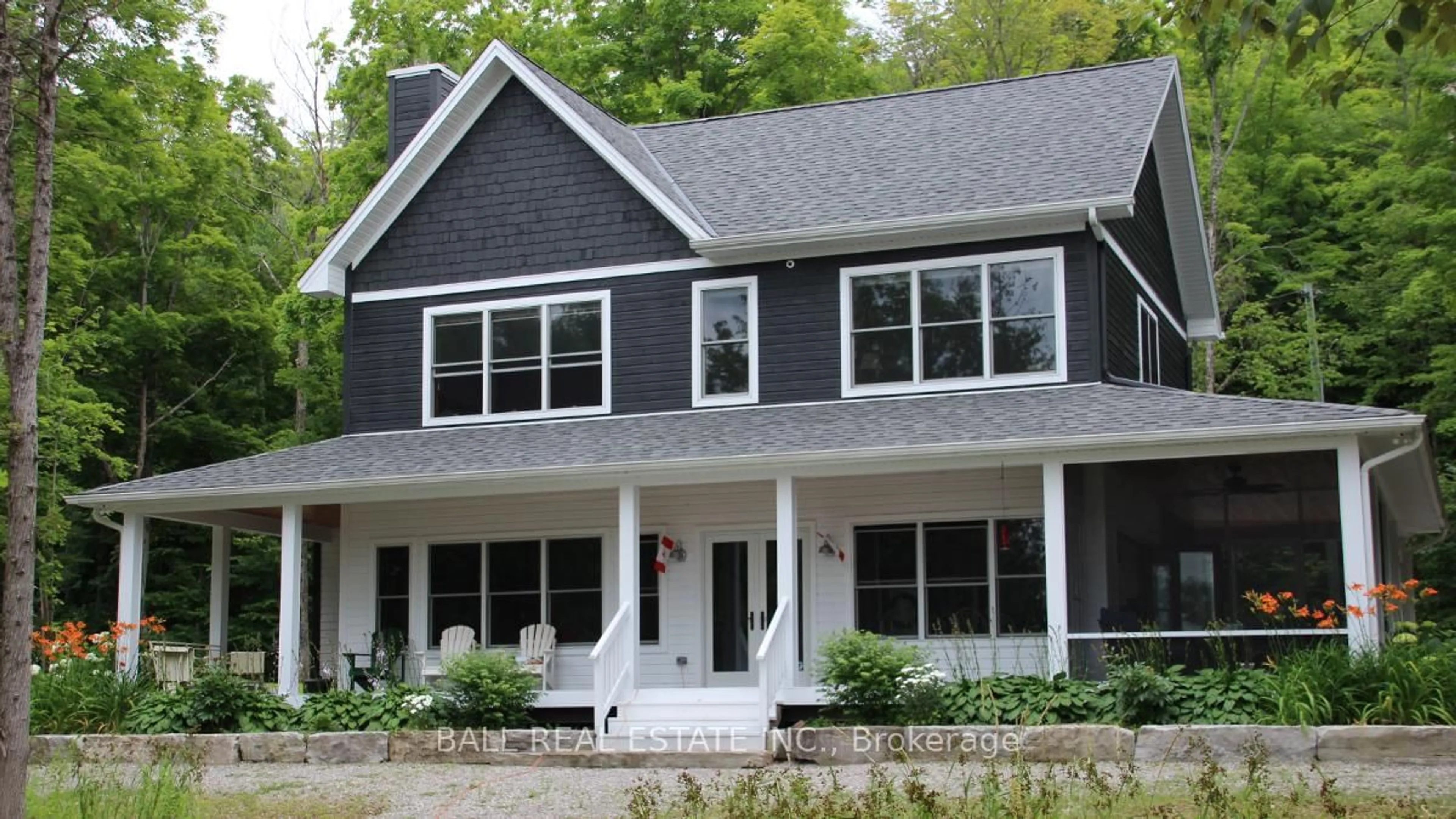 Home with vinyl exterior material, street for 3174 + 3170 Spring Lane, Selwyn Ontario K0L 2H0