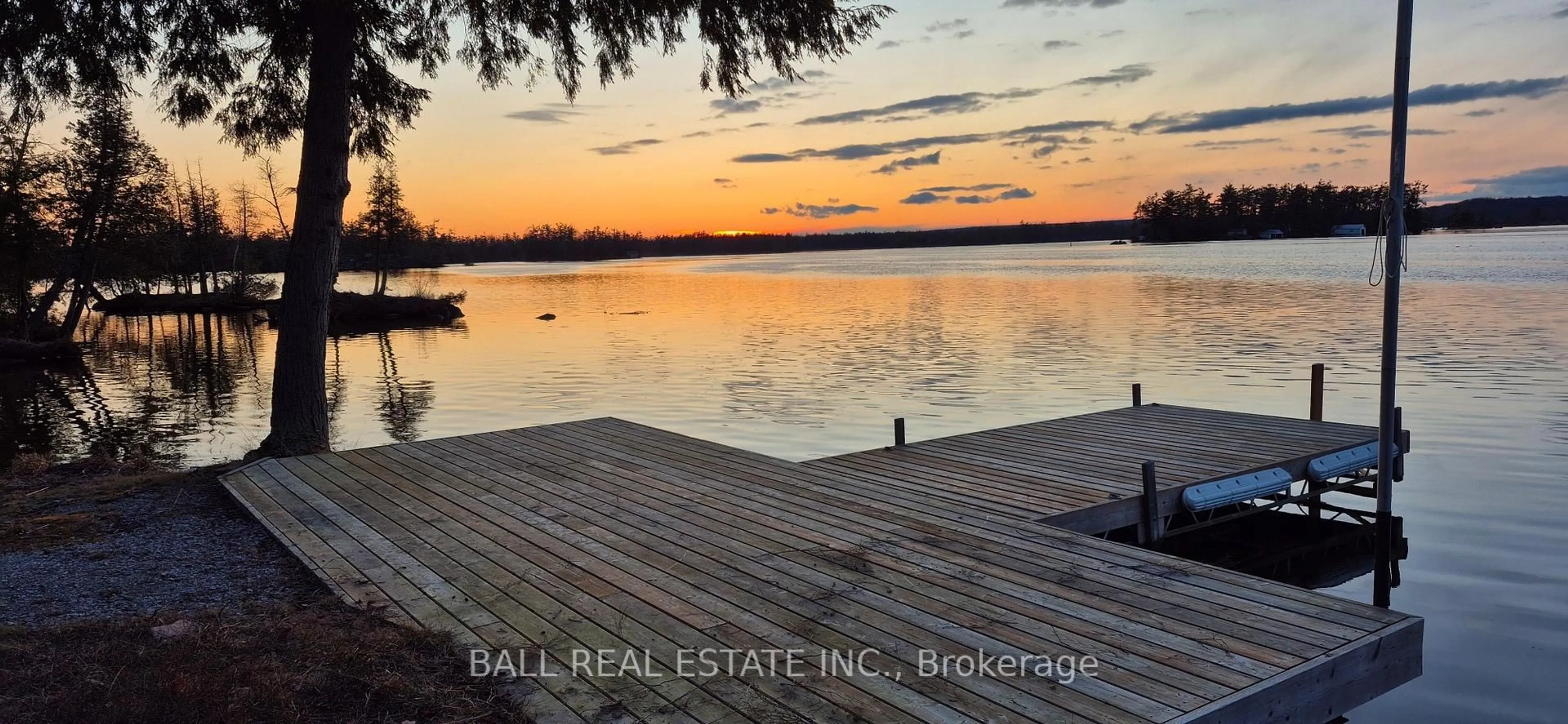 A pic from outside/outdoor area/front of a property/back of a property/a pic from drone, water/lake/river/ocean view for 3174 + 3170 Spring Lane, Selwyn Ontario K0L 2H0