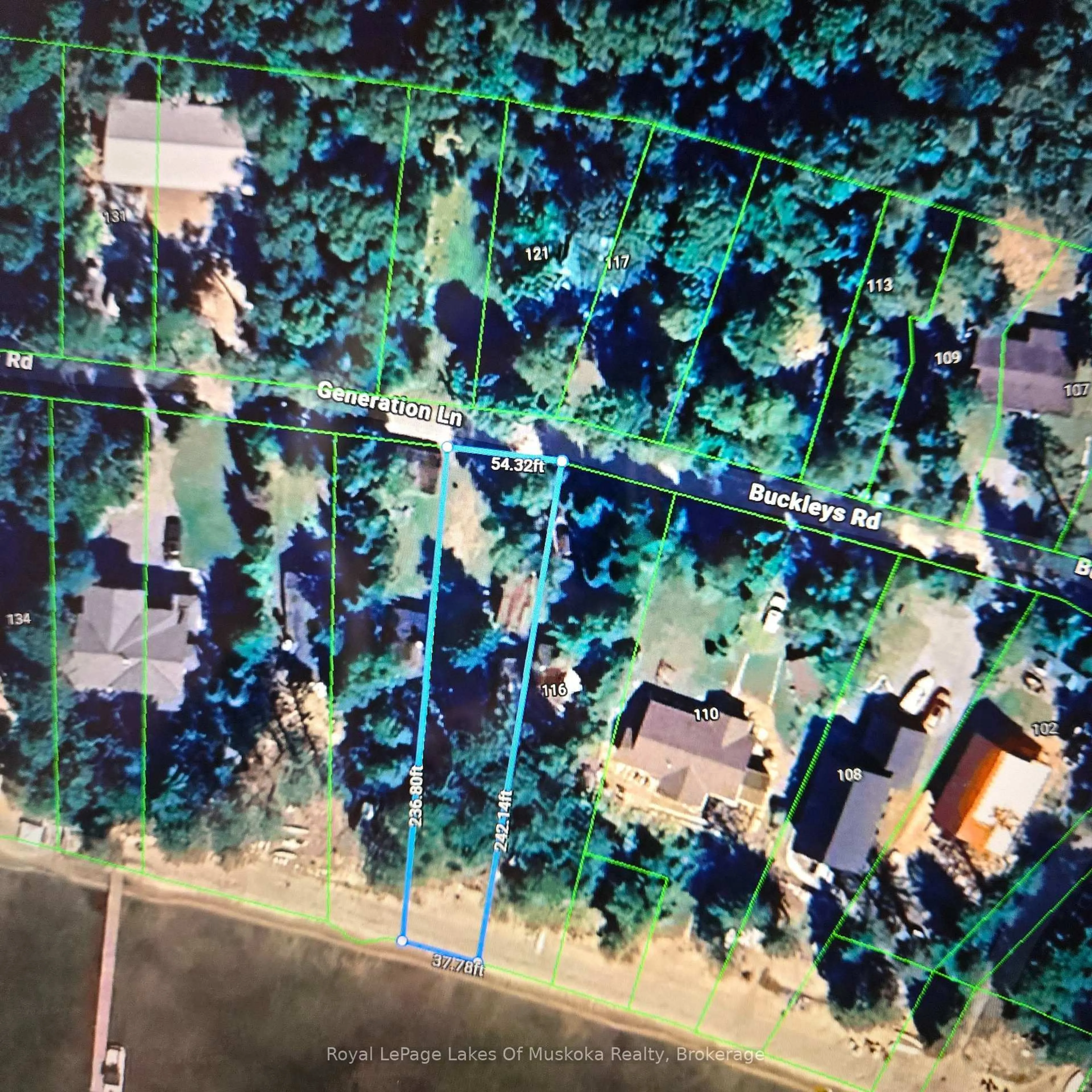 A pic from outside/outdoor area/front of a property/back of a property/a pic from drone, forest/trees view for 120 & 121 Buckley's Rd, Kearney Ontario P0A 1M0