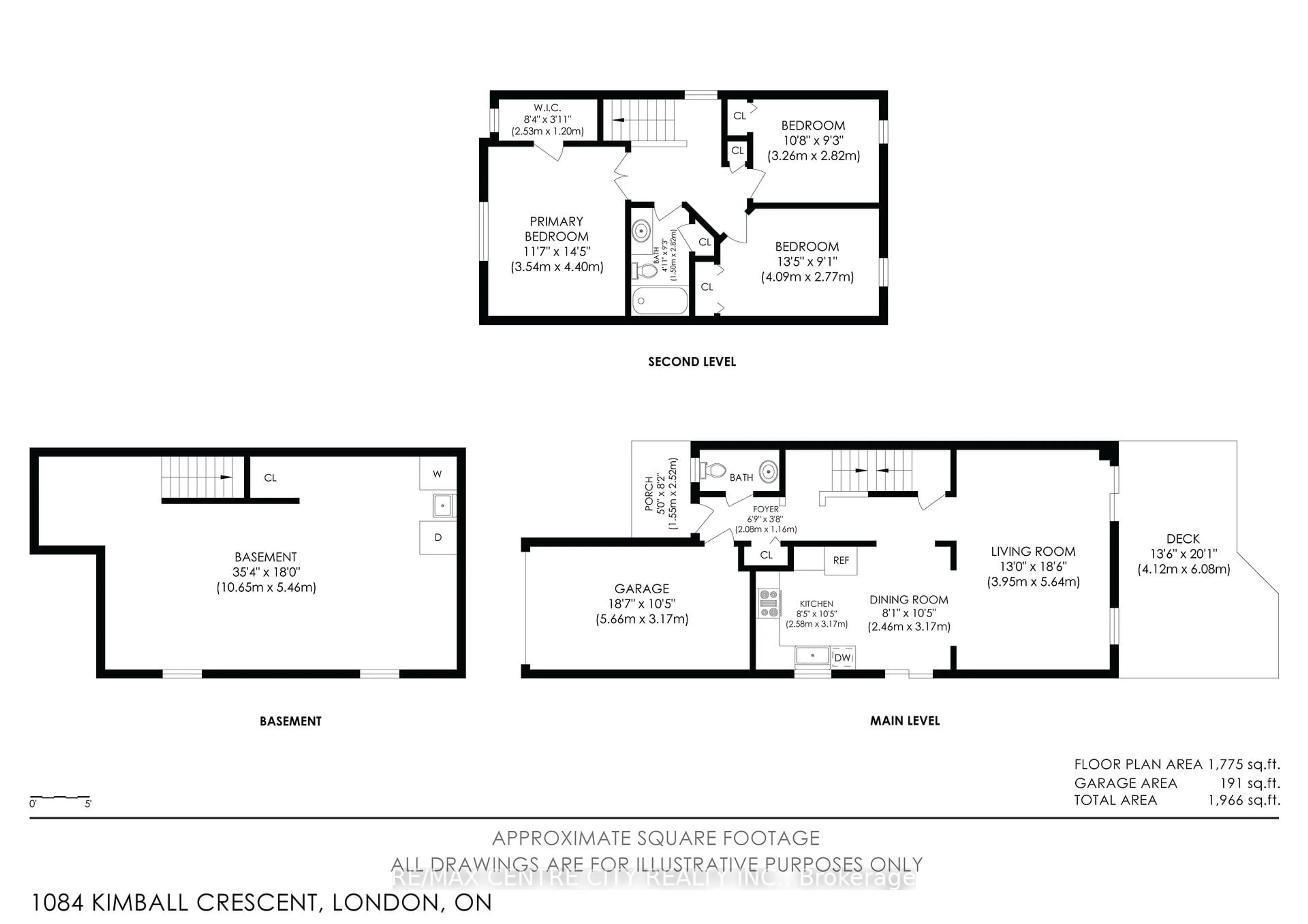 Floor plan for 1084 Kimball Cres, London North Ontario N6G 0A8