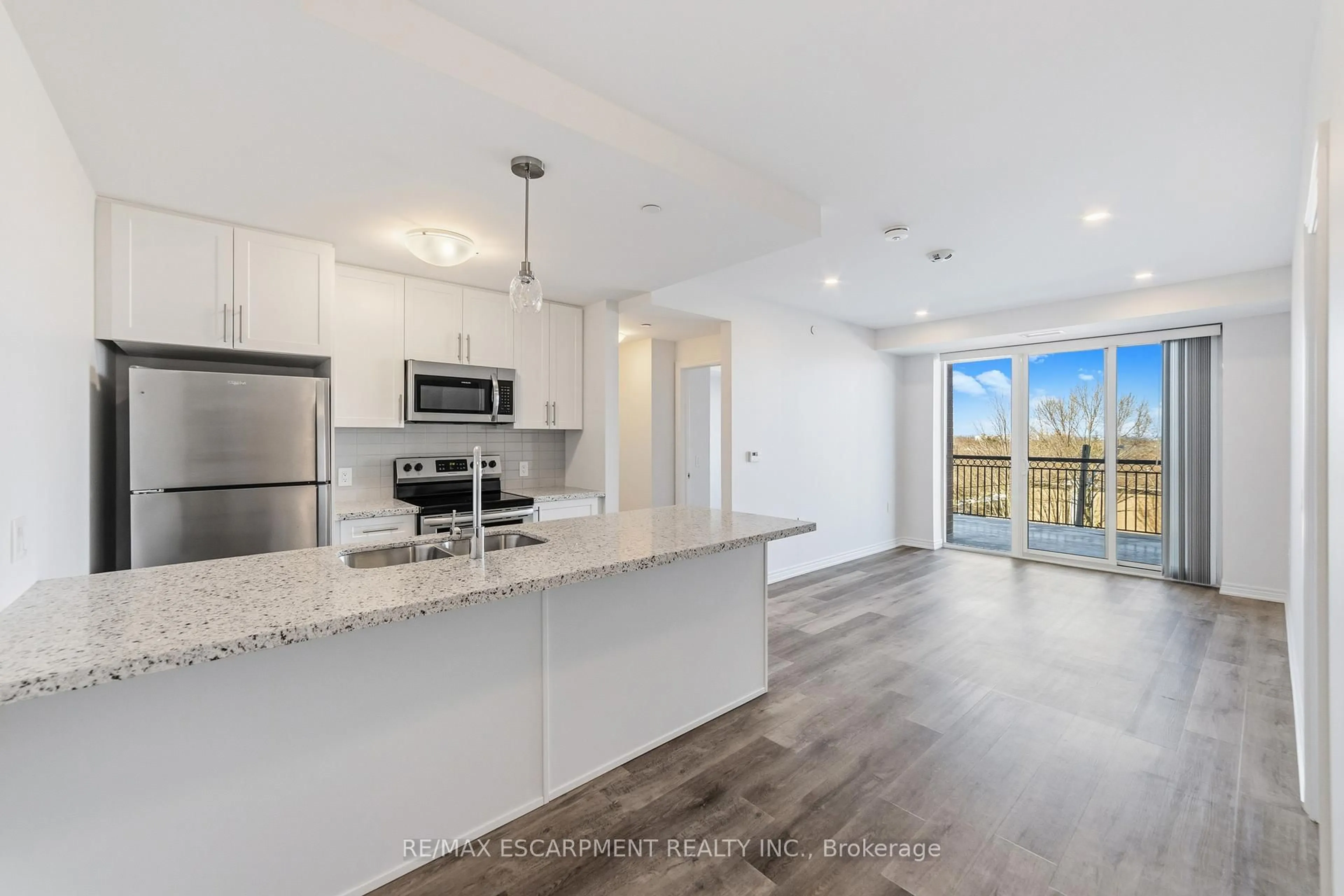 Open concept kitchen, unknown for 2750 King St #302, Hamilton Ontario L8G 1J4