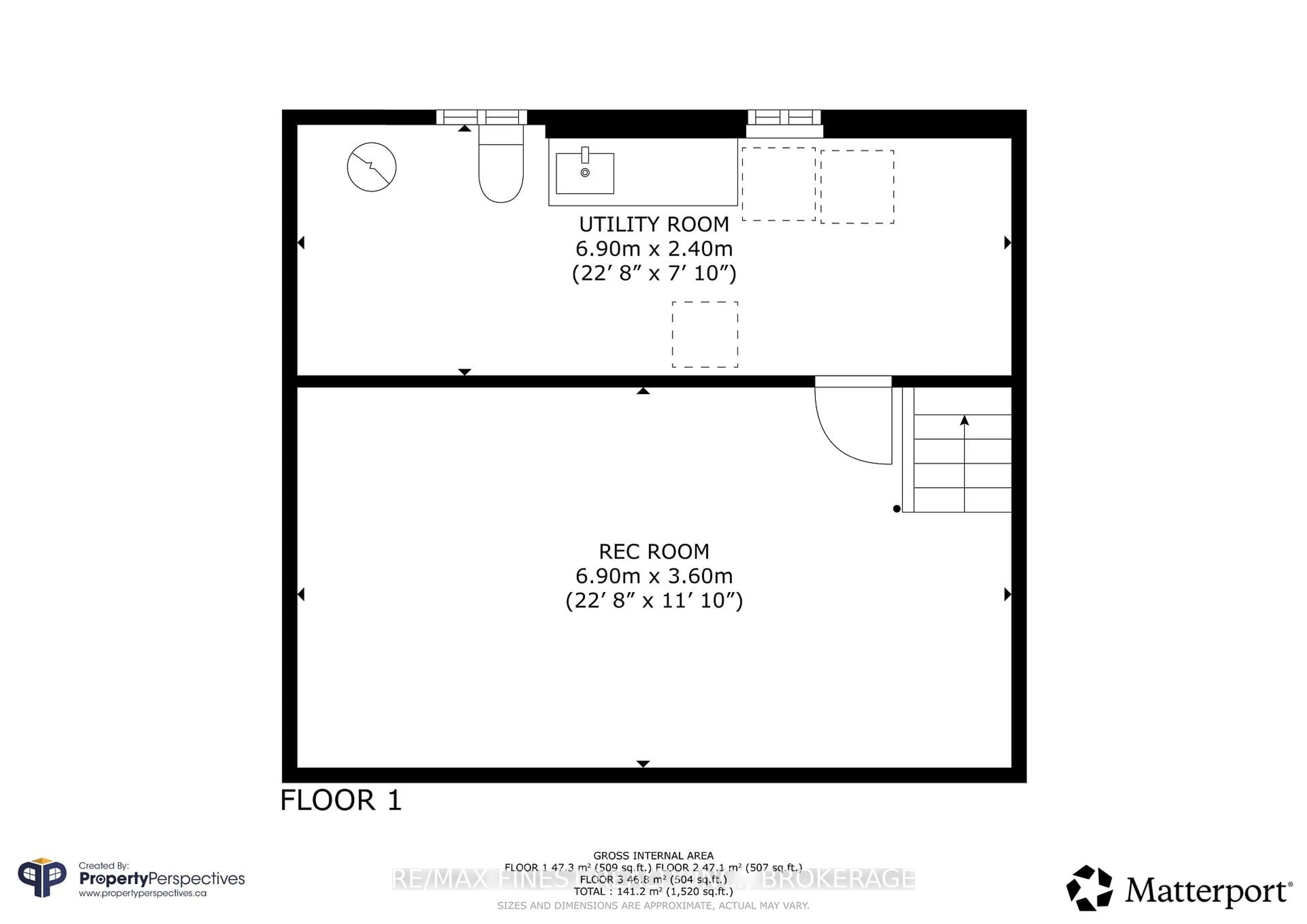 Floor plan for 1479 Montreal St, Kingston Ontario K7K 3L8