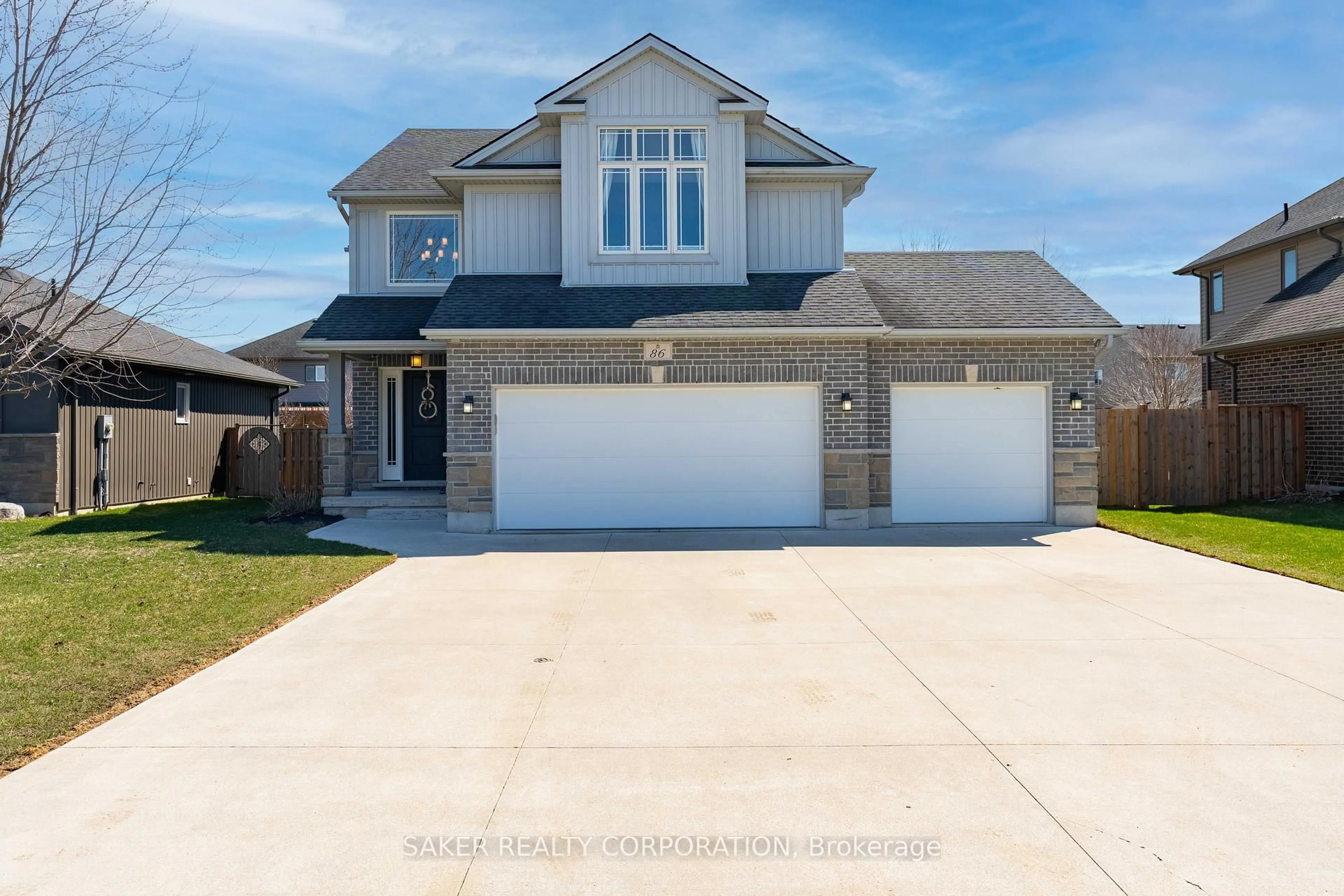 Home with brick exterior material, street for 86 Oliver Cres, Zorra Ontario N0M 2M0