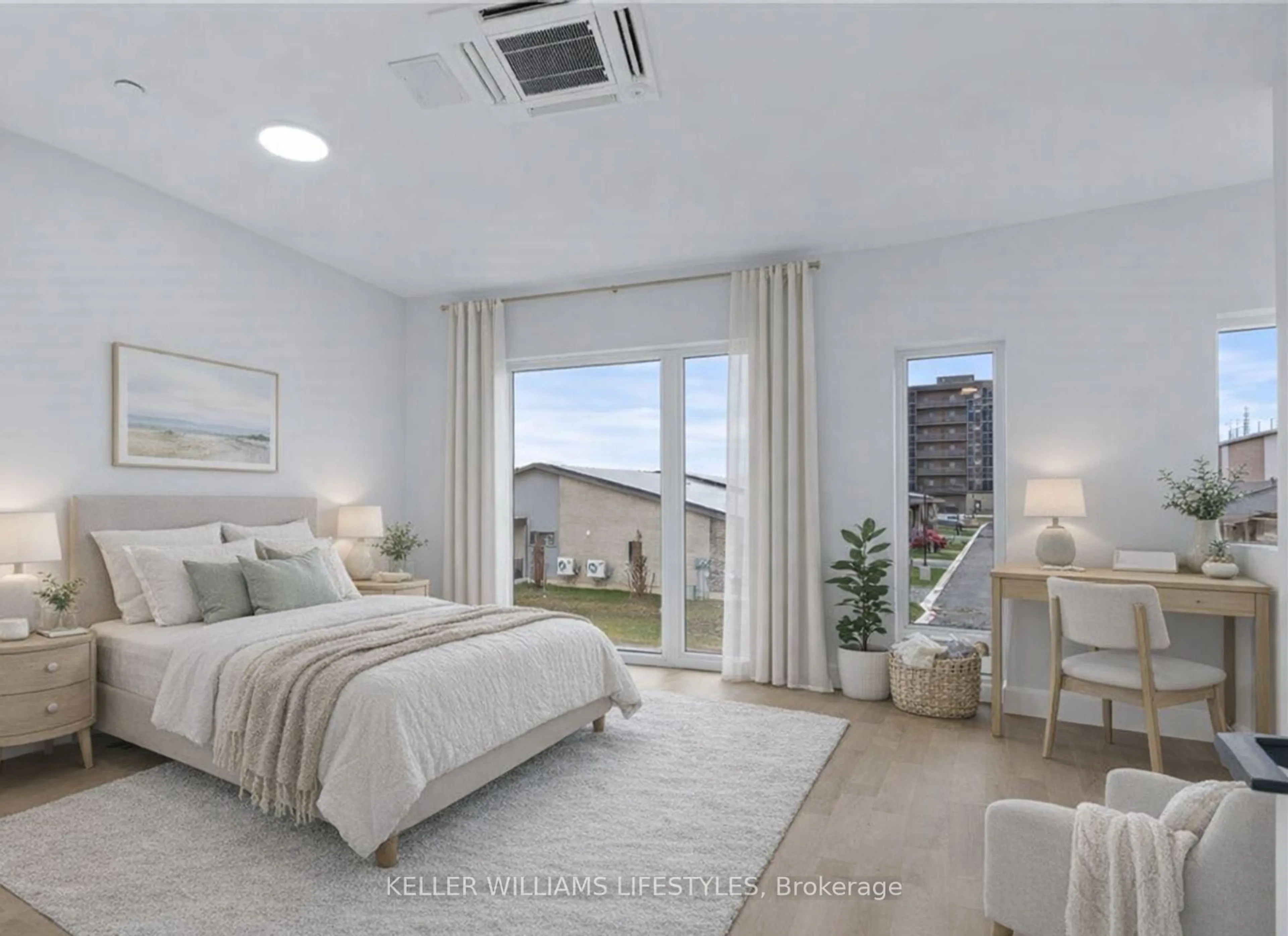 Bedroom with bed, unknown for 2082 Lumen Dr #B106, London South Ontario N6K 0L3