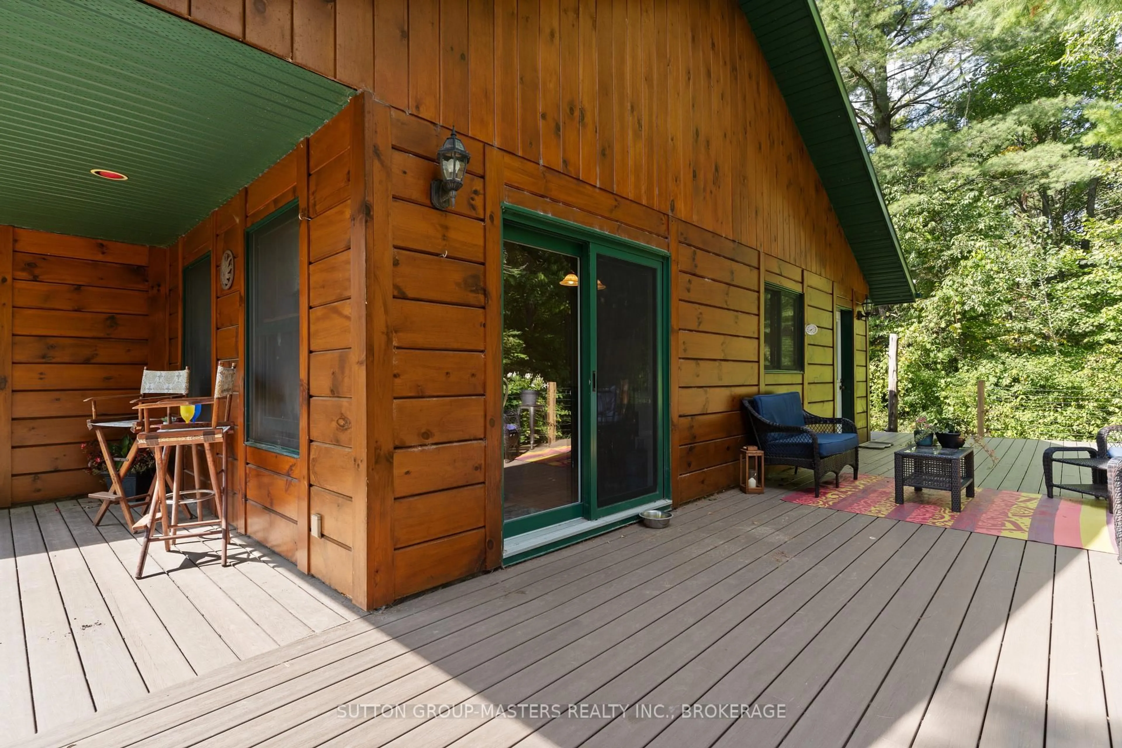 Patio, forest/trees view for 305 Church Road, Kaladar Ontario K0K 1Z0