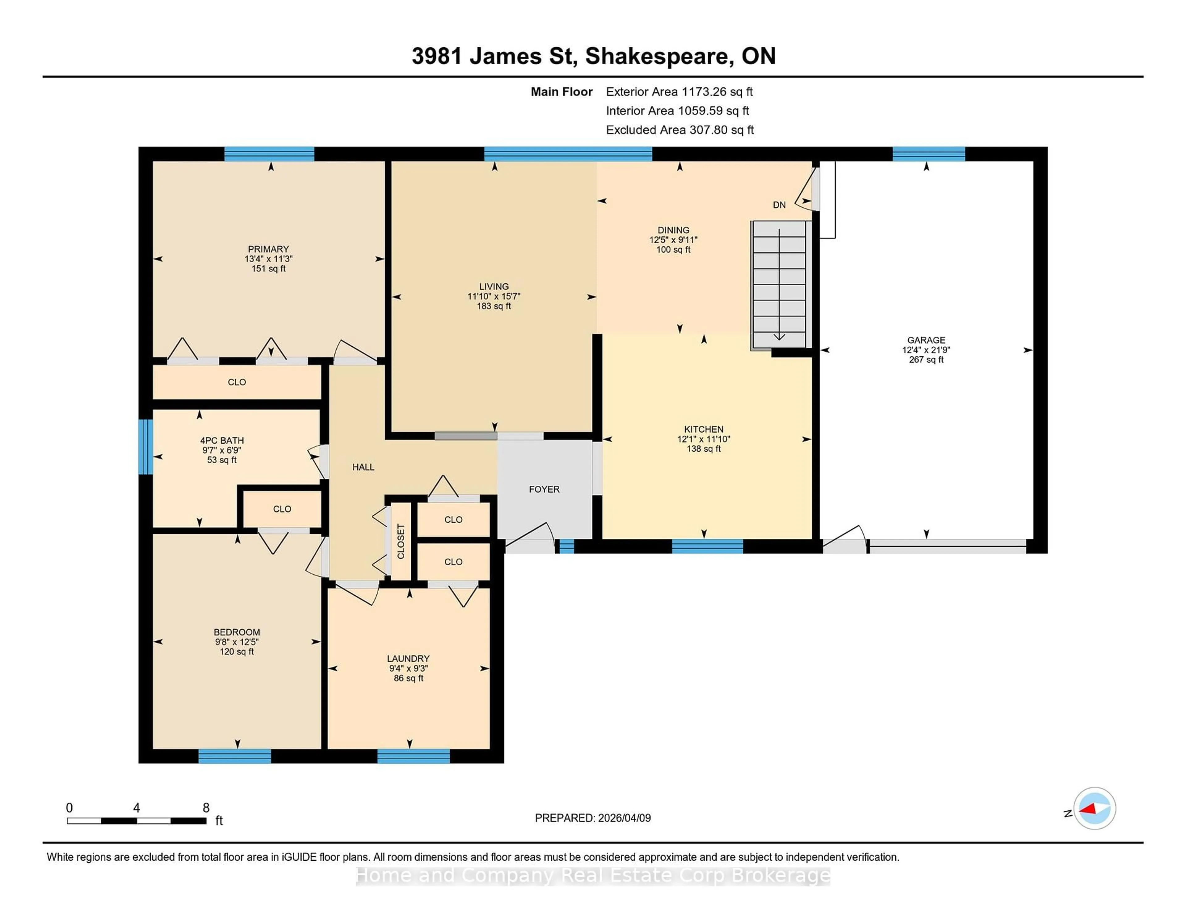 Floor plan for 3981 James St, Perth East Ontario N0B 2P0