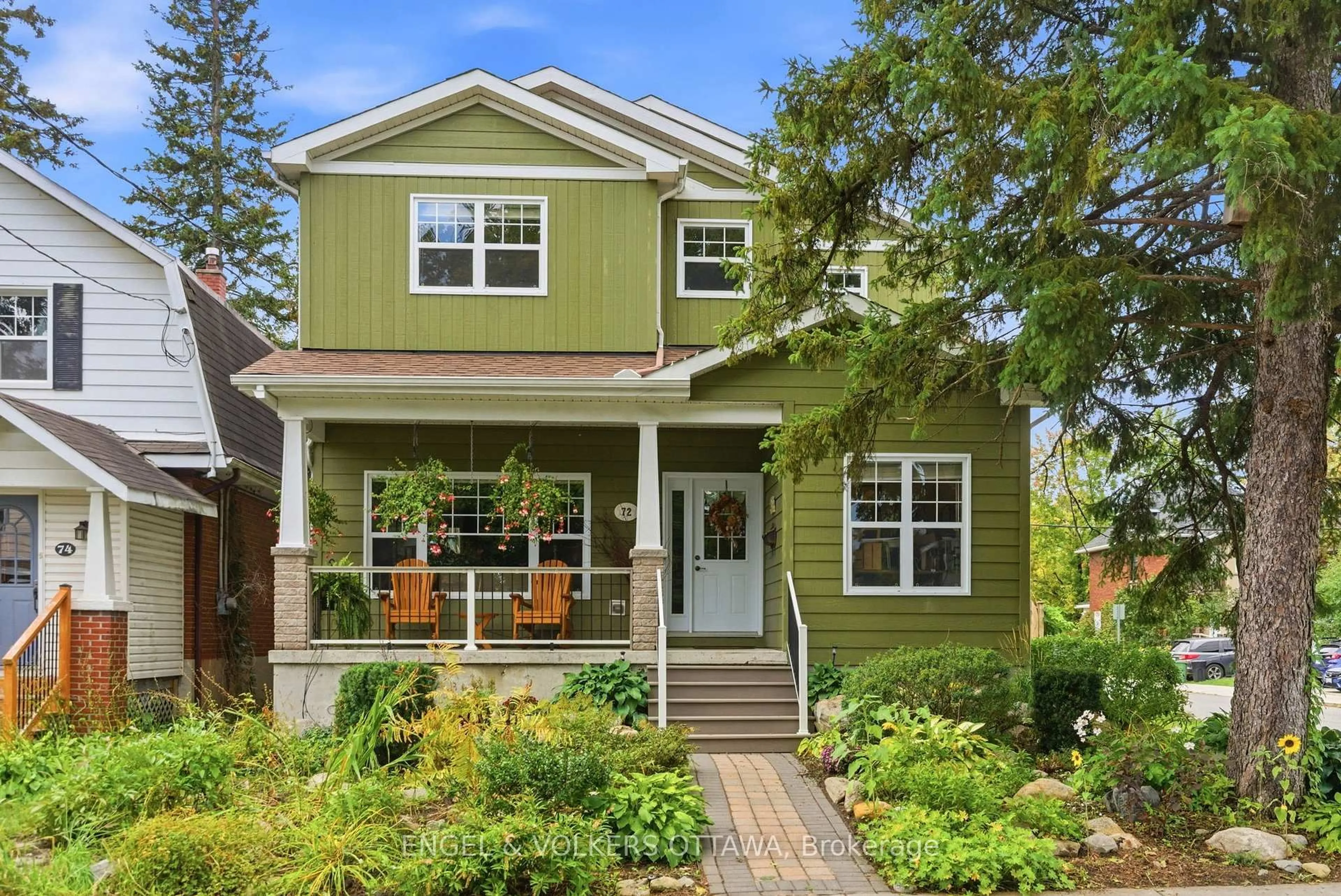 Home with vinyl exterior material, street for 72 Smirle Ave, Ottawa Ontario K1Y 0S3