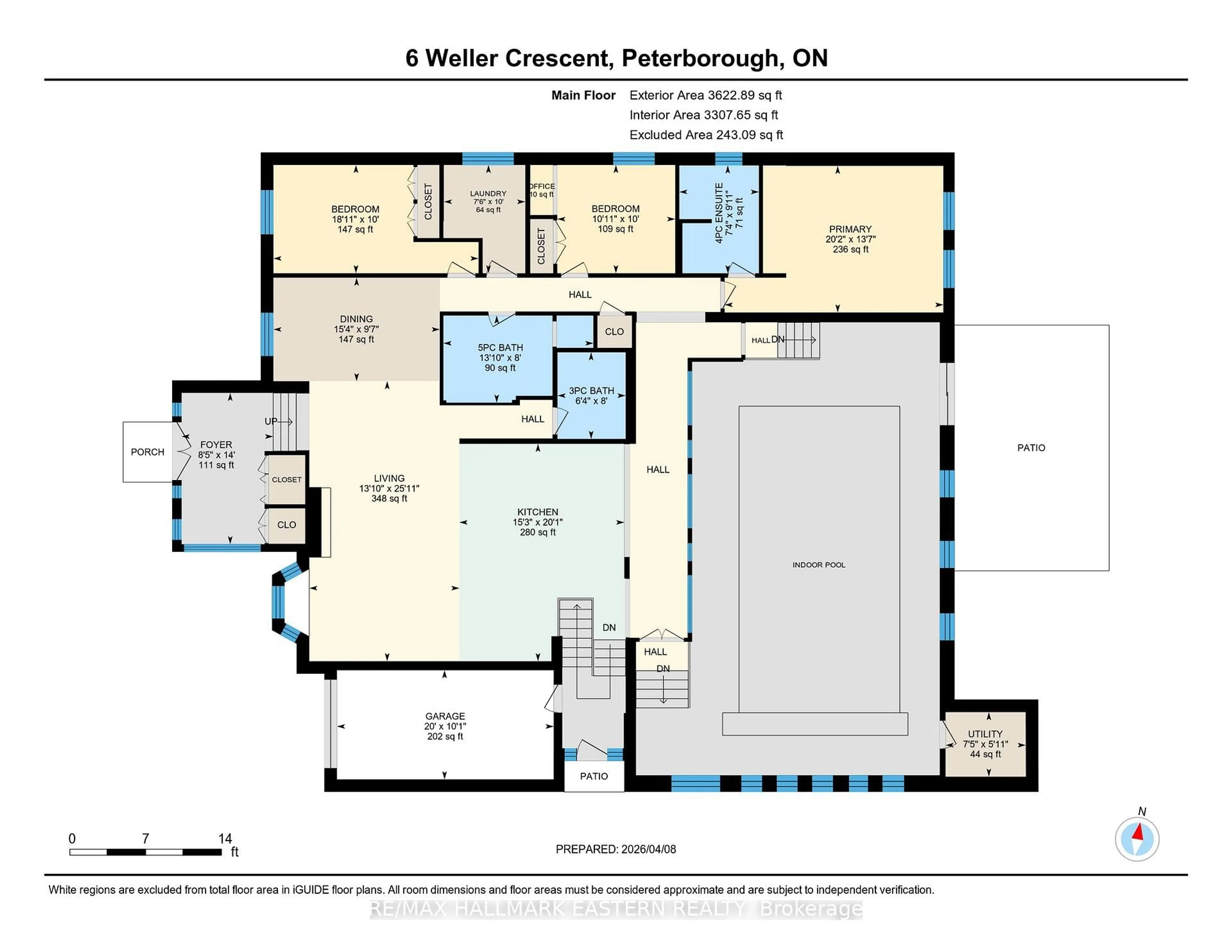 Floor plan for 6 Weller Cres, Peterborough Ontario K9J 6J5