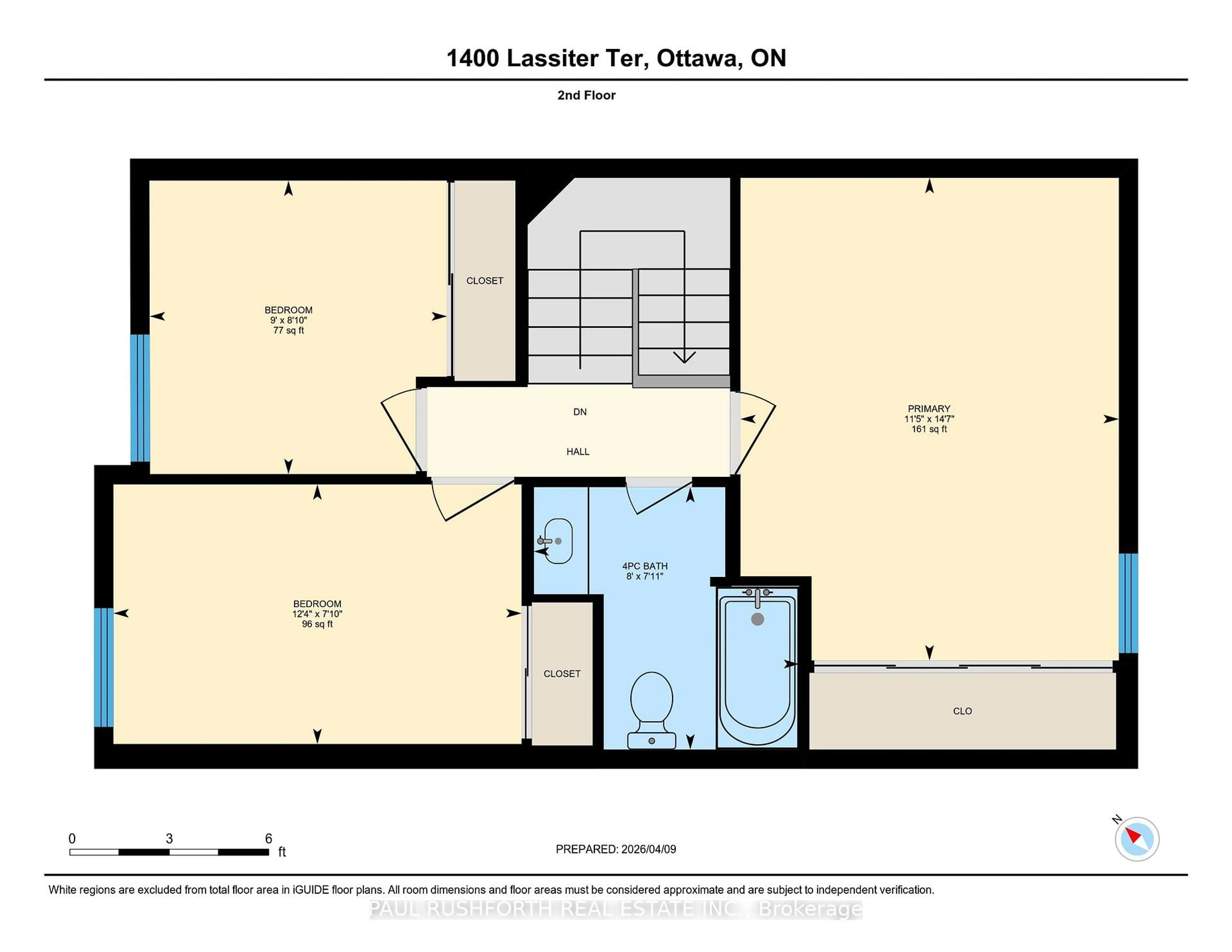 Floor plan for 1400 Lassiter Terr, Ottawa Ontario K1J 8N3