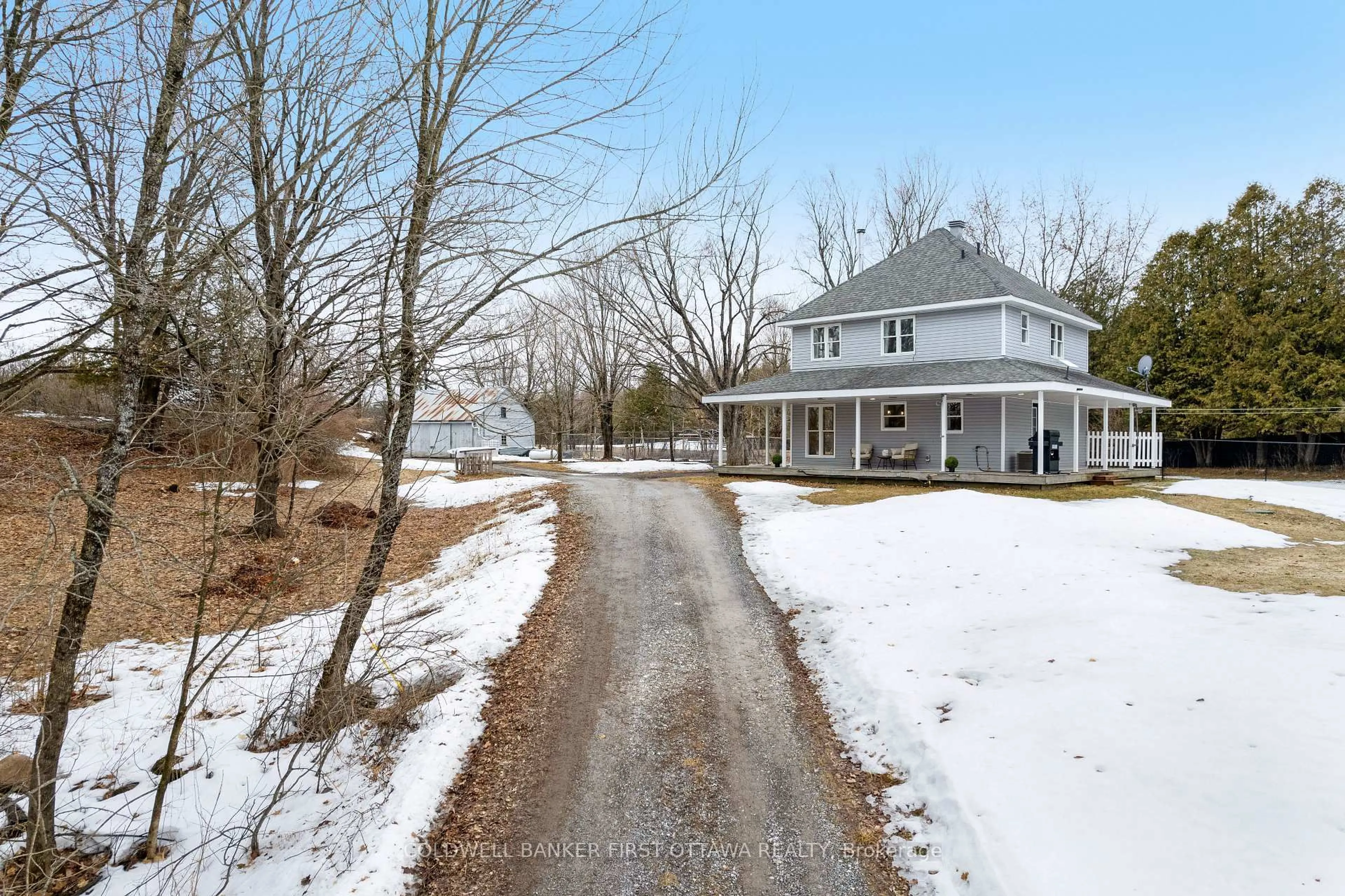 A pic from outside/outdoor area/front of a property/back of a property/a pic from drone, street for 2511 Concession 10C, Clayton Ontario K0A 1P0