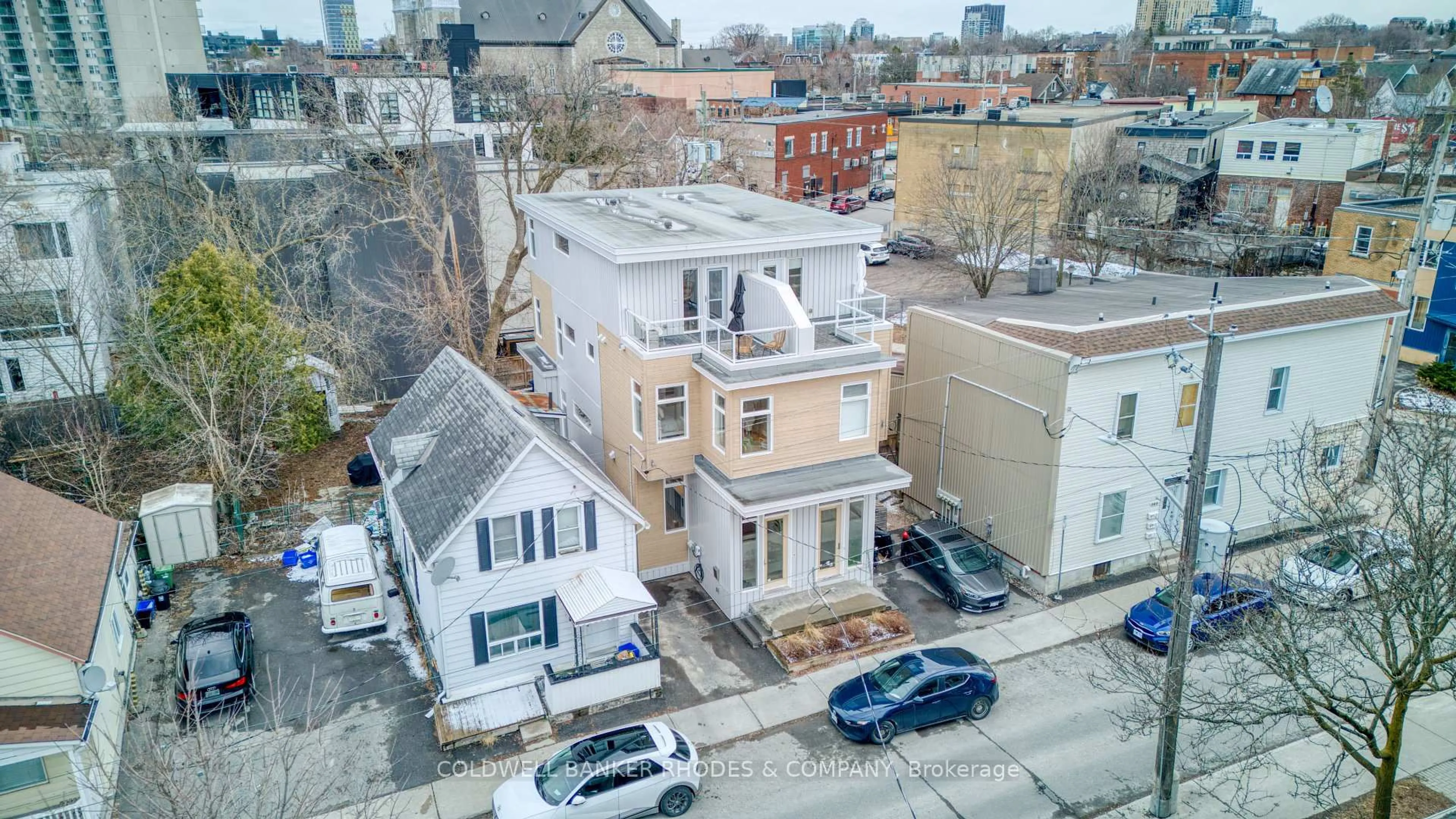 A pic from outside/outdoor area/front of a property/back of a property/a pic from drone, city buildings view from balcony for 103A Stirling Ave, Ottawa Ontario K1Y 1P9