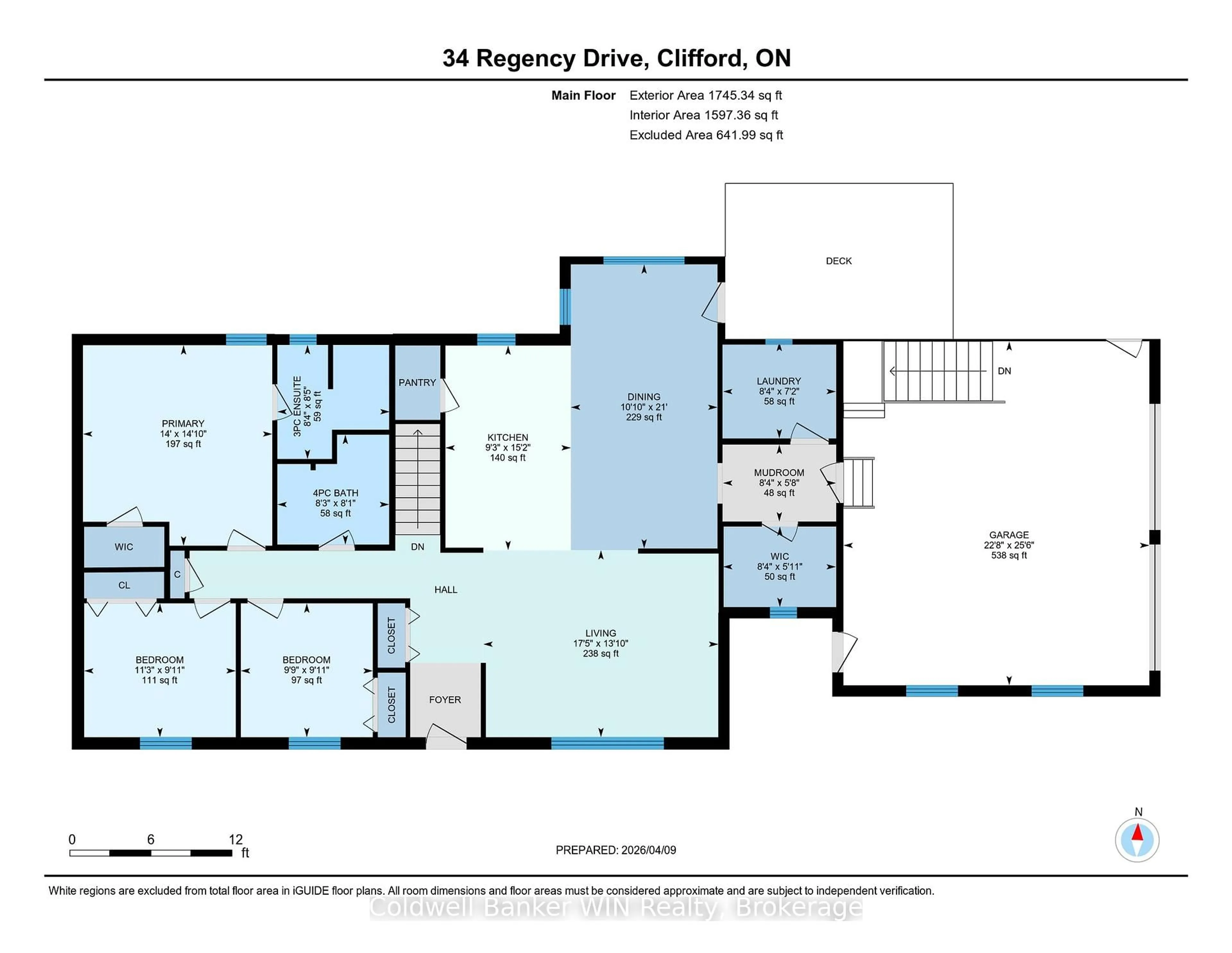 Floor plan for 34 Regency Dr, Minto Ontario N0G 1M0