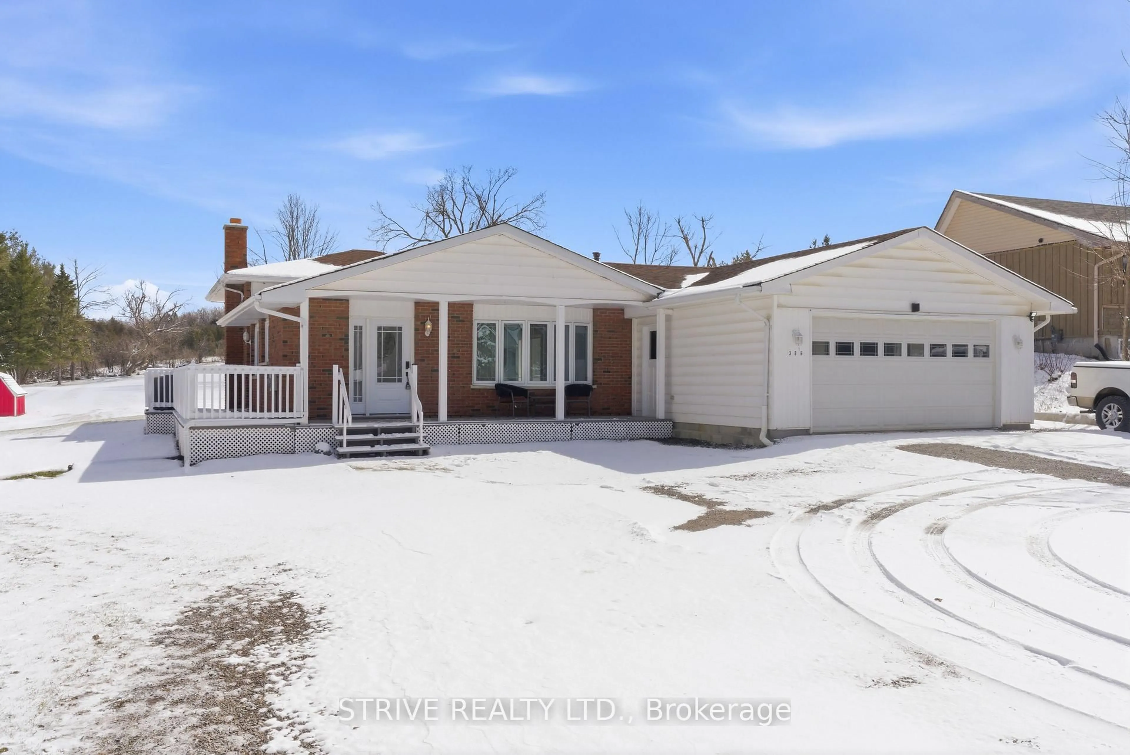 Home with brick exterior material, street for 386 Mount Nebo Rd, Kawartha Lakes Ontario K0L 2W0