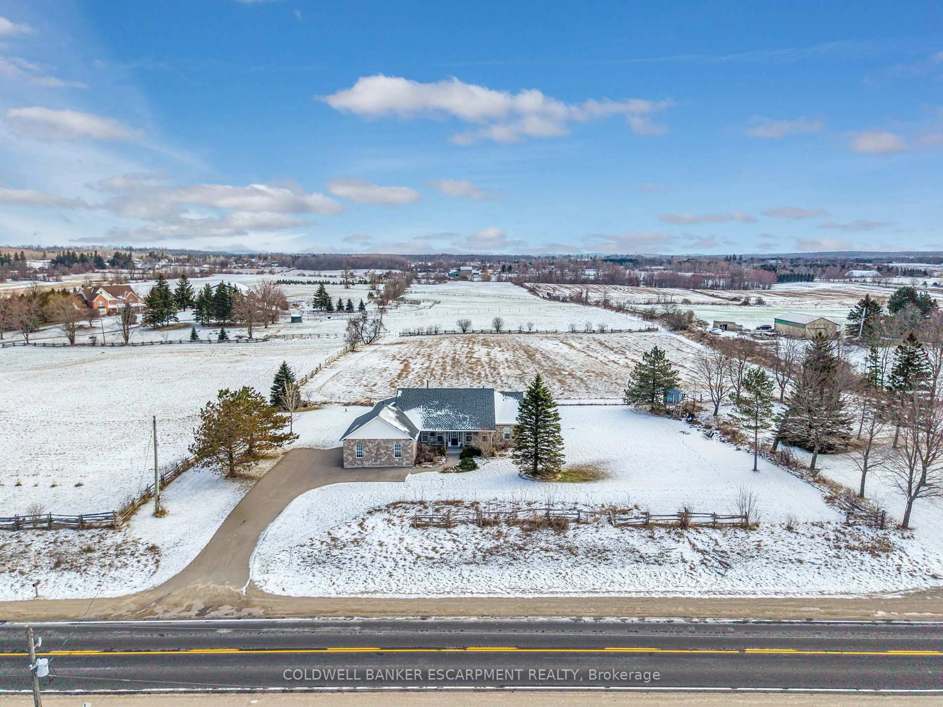 A pic from outside/outdoor area/front of a property/back of a property/a pic from drone, water/lake/river/ocean view for 4923 Wellington 44 Rd, Guelph/Eramosa Ontario N0B 2K0