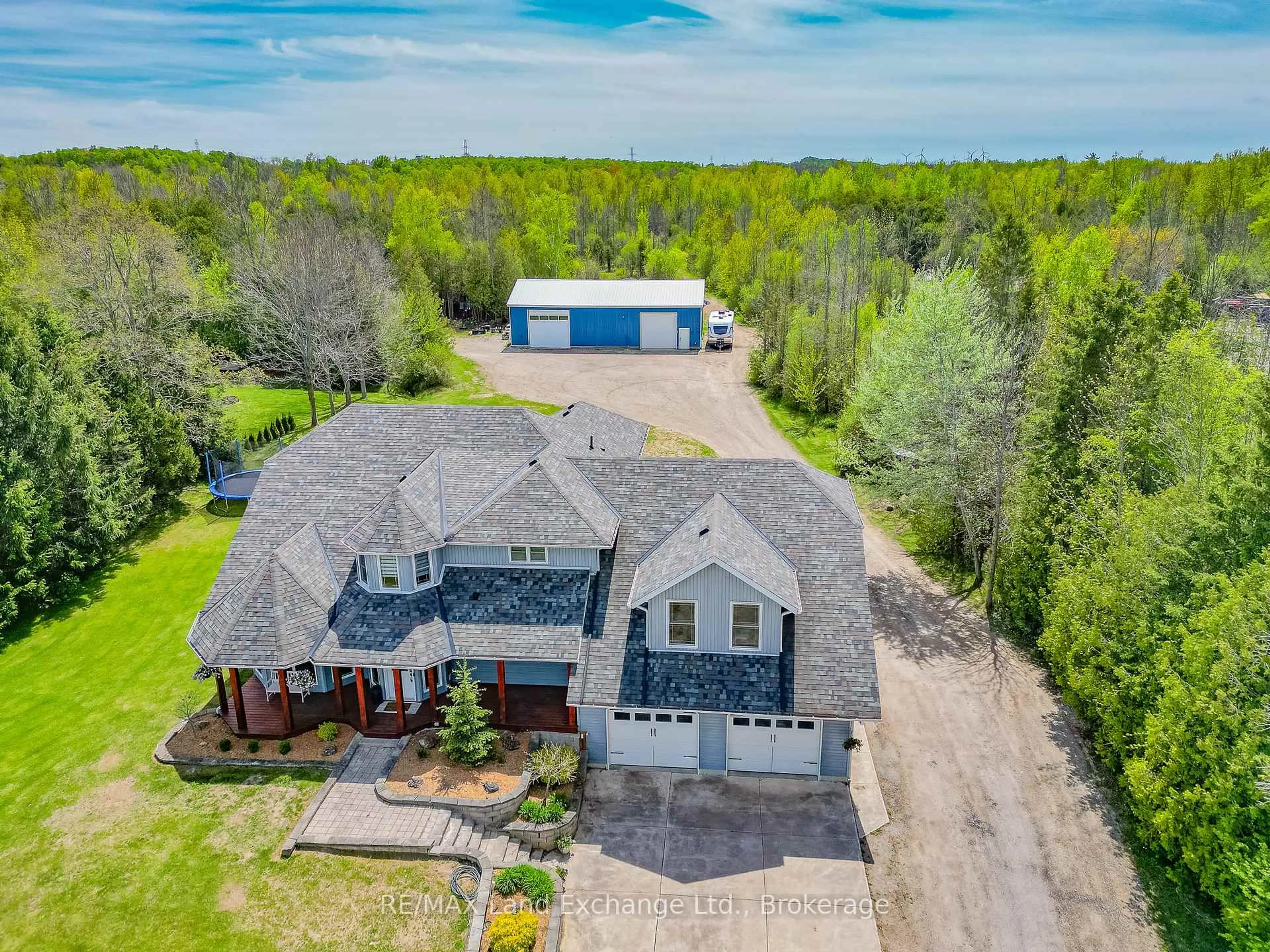 A pic from outside/outdoor area/front of a property/back of a property/a pic from drone, water/lake/river/ocean view for 89 Concession 4 Rd, Saugeen Shores Ontario N0H 2C5