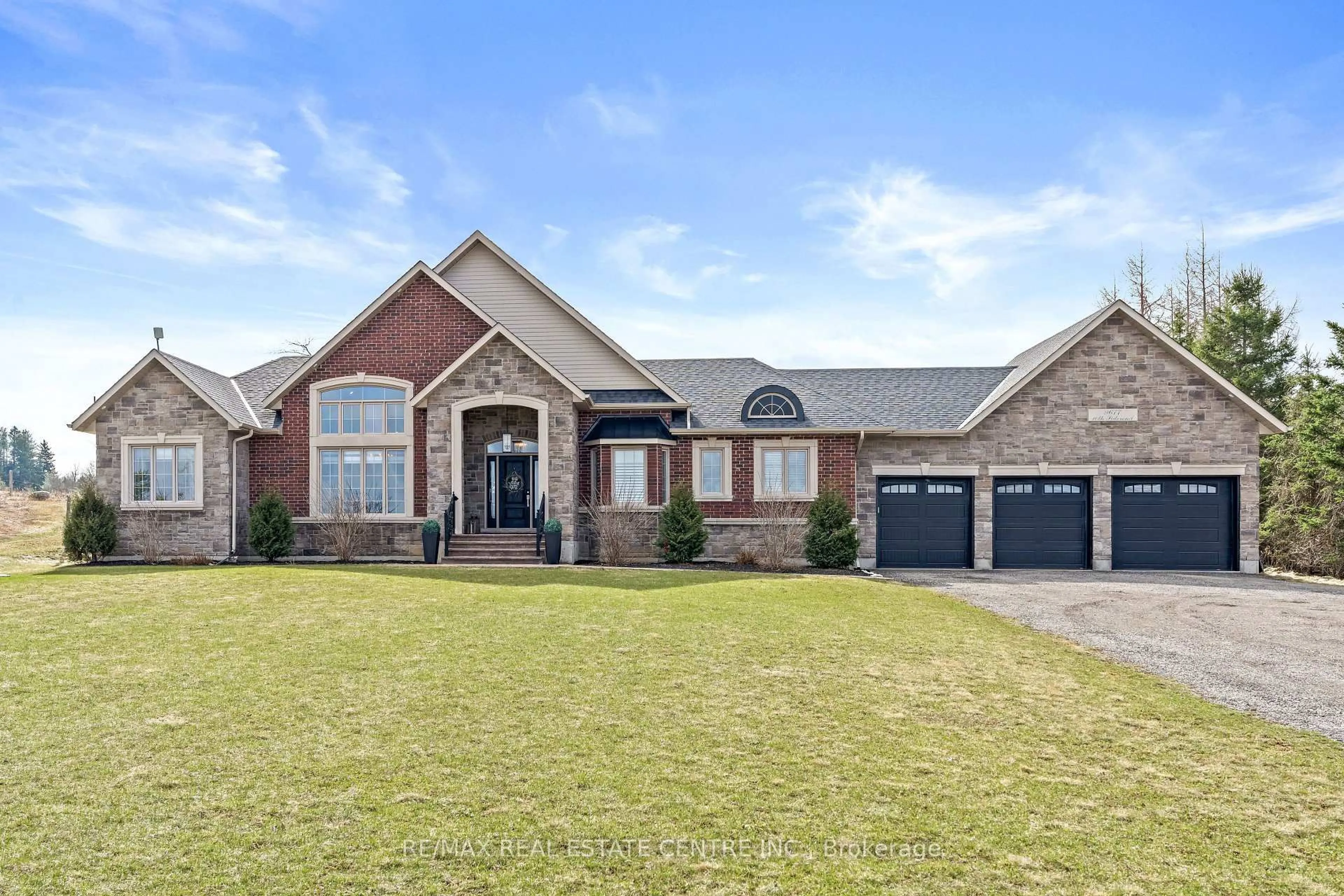 Home with brick exterior material, street for 9677 Tenth Sdrd, Erin Ontario N0B 1T0