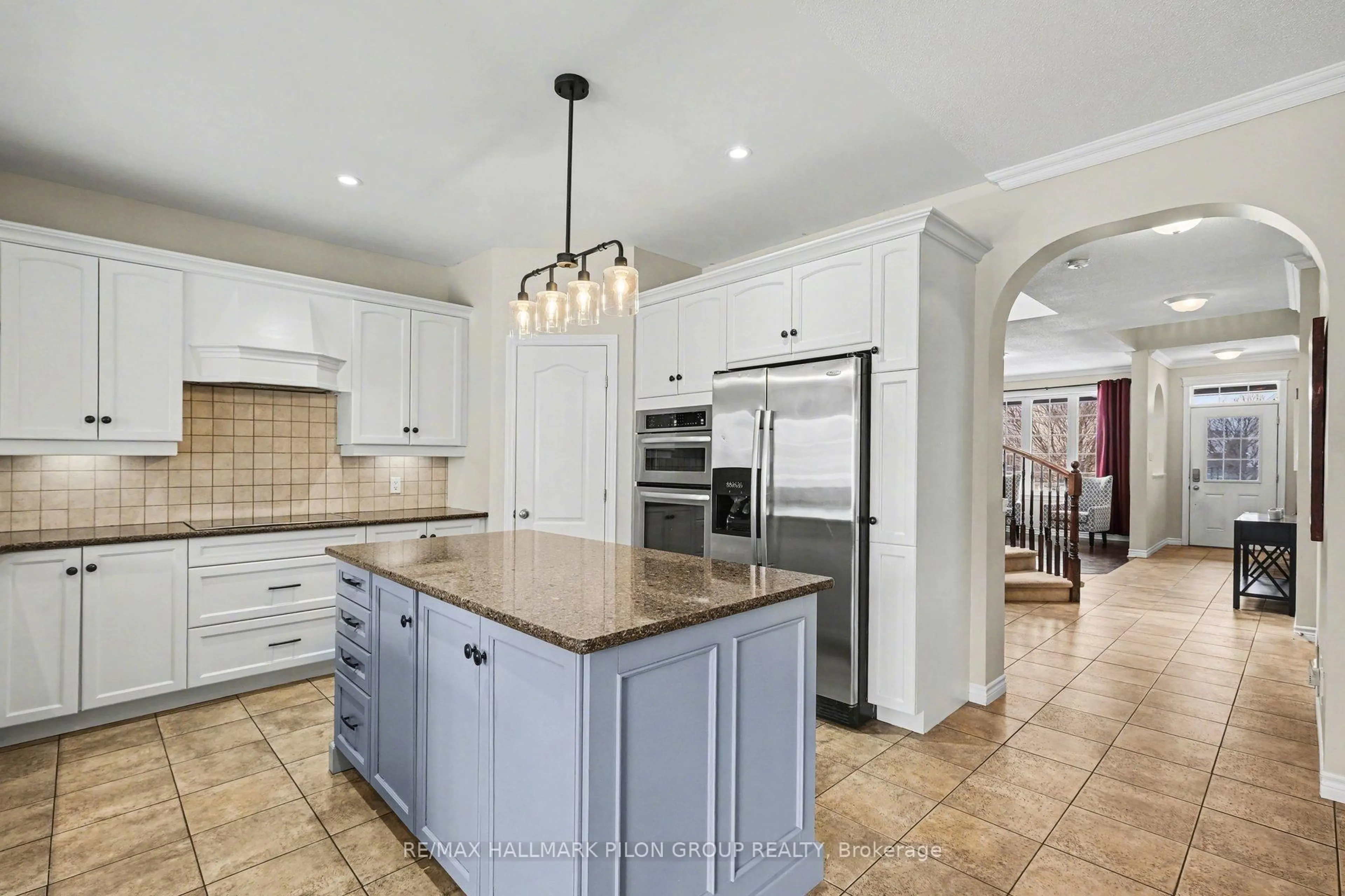 Open concept kitchen, ceramic/tile floor for 1878 Montmere Ave, Ottawa Ontario K4A 0L7