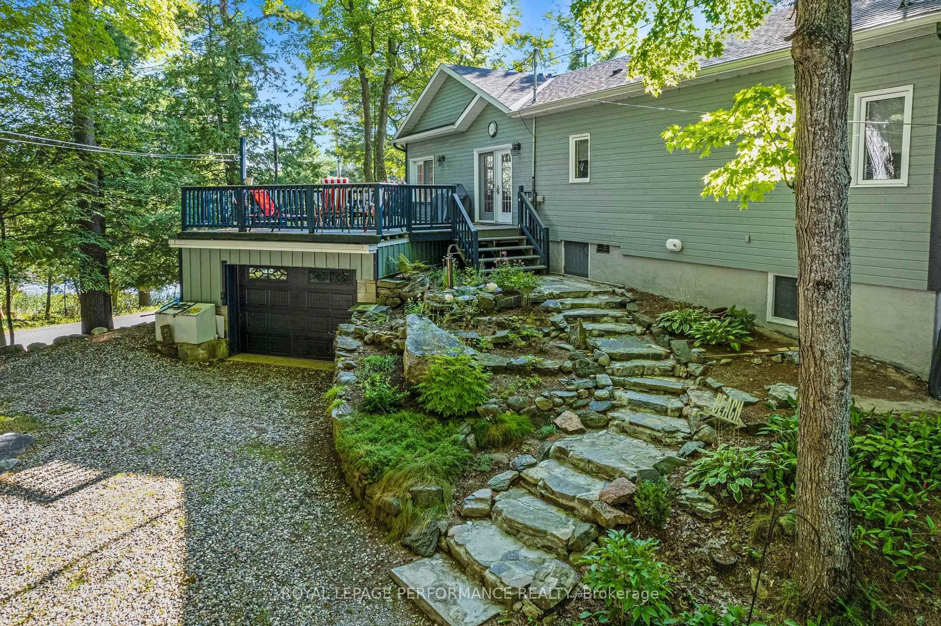 Patio, water/lake/river/ocean view for 1020 Carson Trail Rd, Snow Road Station Ontario K0H 2R0