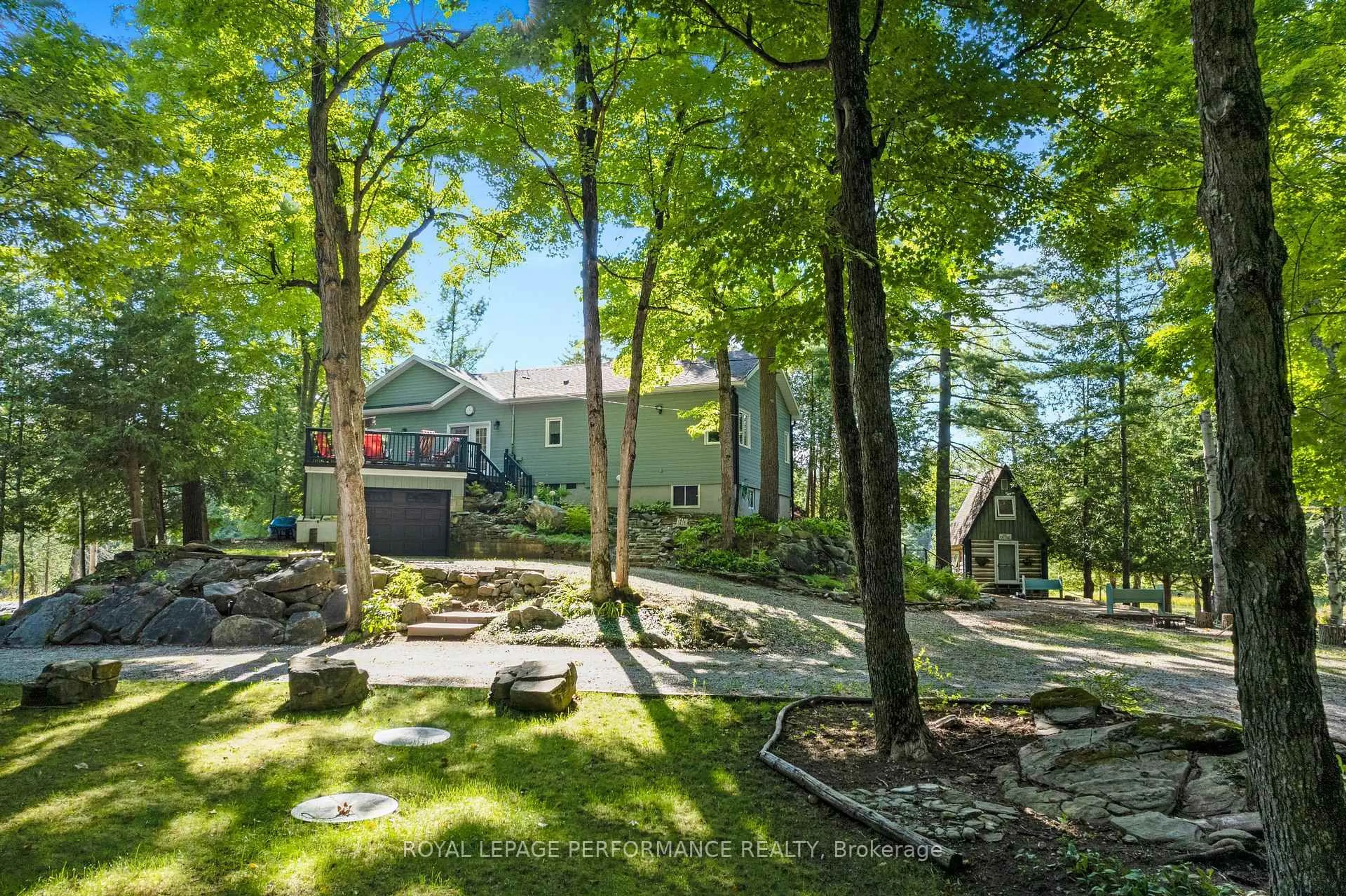 A pic from outside/outdoor area/front of a property/back of a property/a pic from drone, forest/trees view for 1020 Carson Trail Rd, Snow Road Station Ontario K0H 2R0