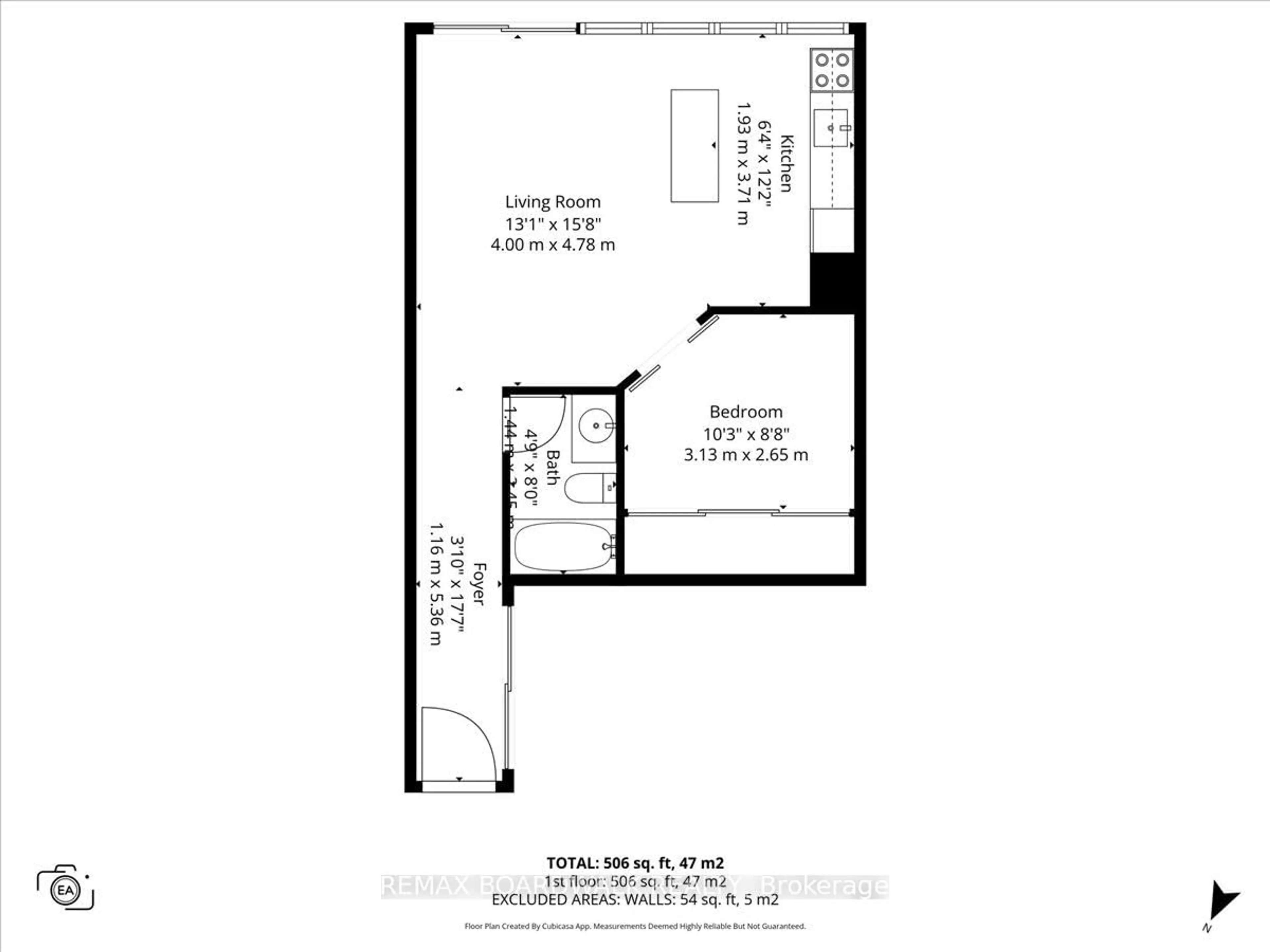 Floor plan for 179 George St #201, Ottawa Ontario K1N 1J8