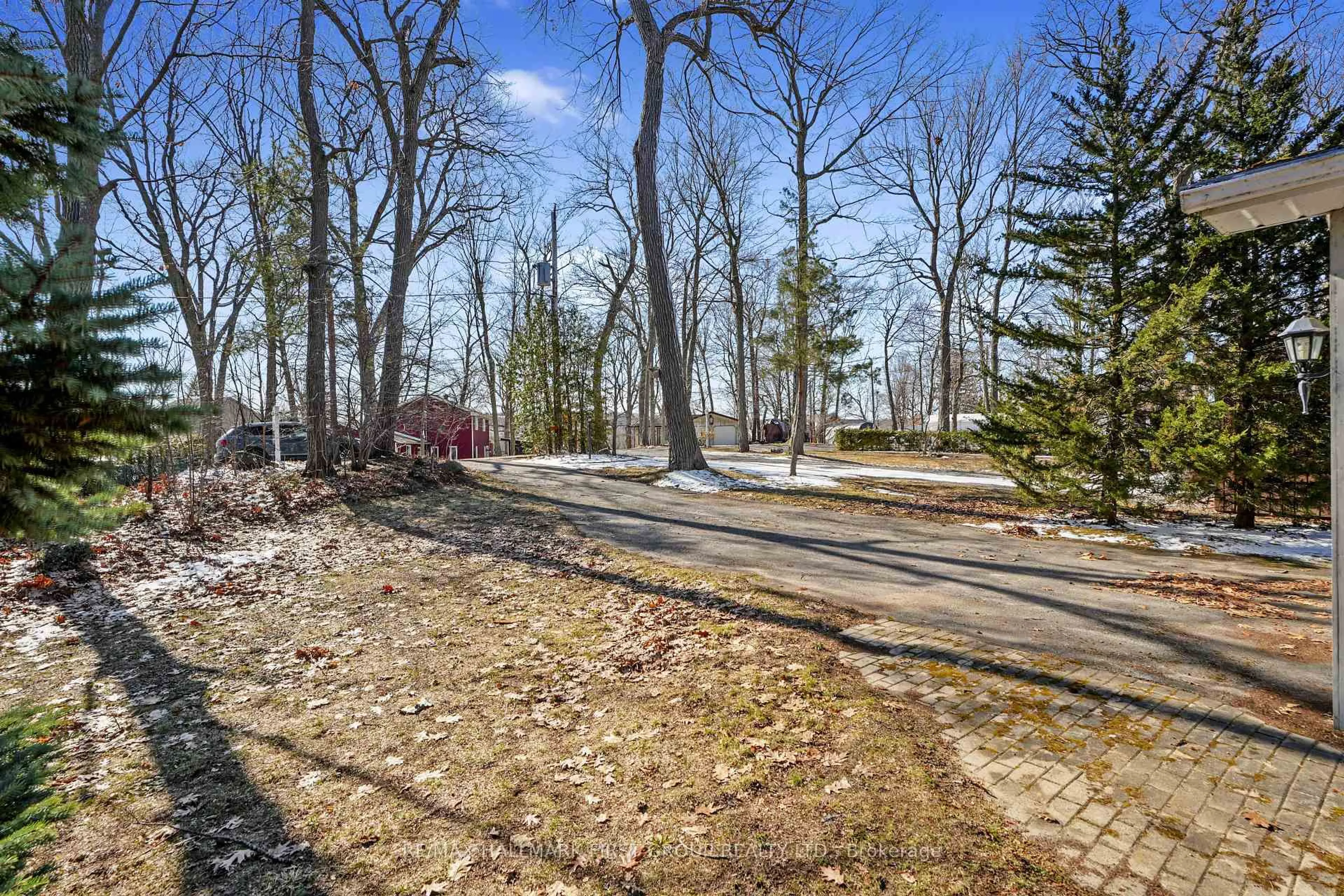 A pic from outside/outdoor area/front of a property/back of a property/a pic from drone, forest/trees view for 5374 Close Point Rd #6, Hamilton Township Ontario K0K 2H0