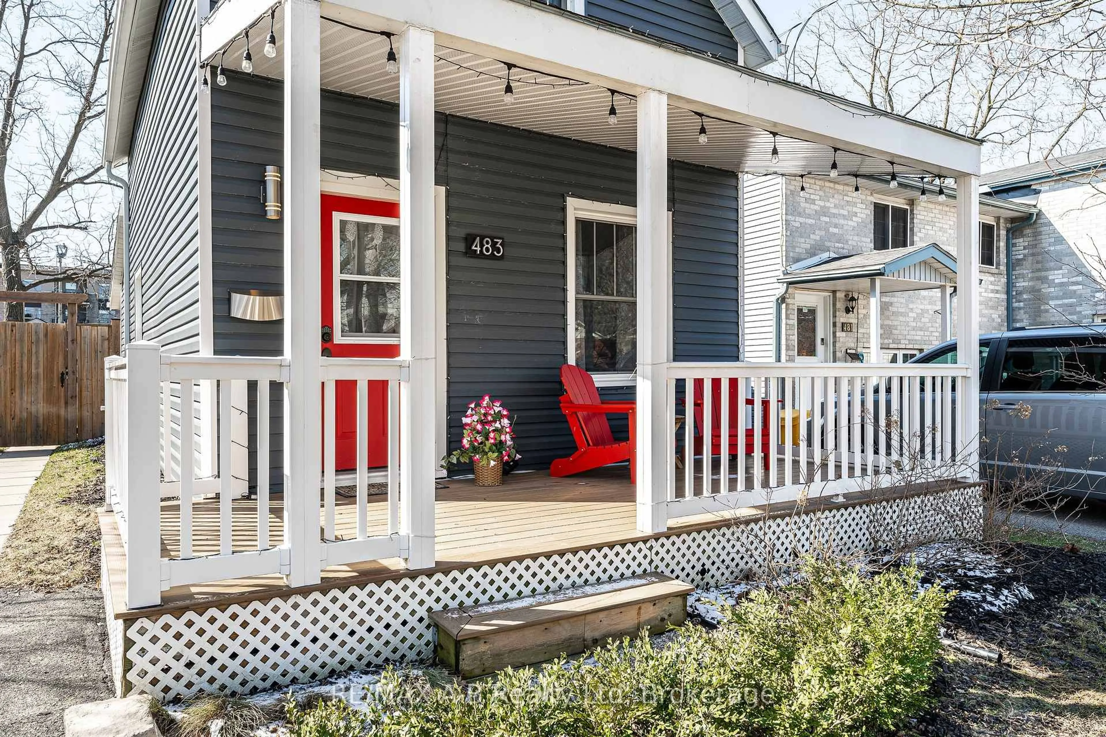 Home with vinyl exterior material, street for 483 Brunswick St, Stratford Ontario N5A 3N7