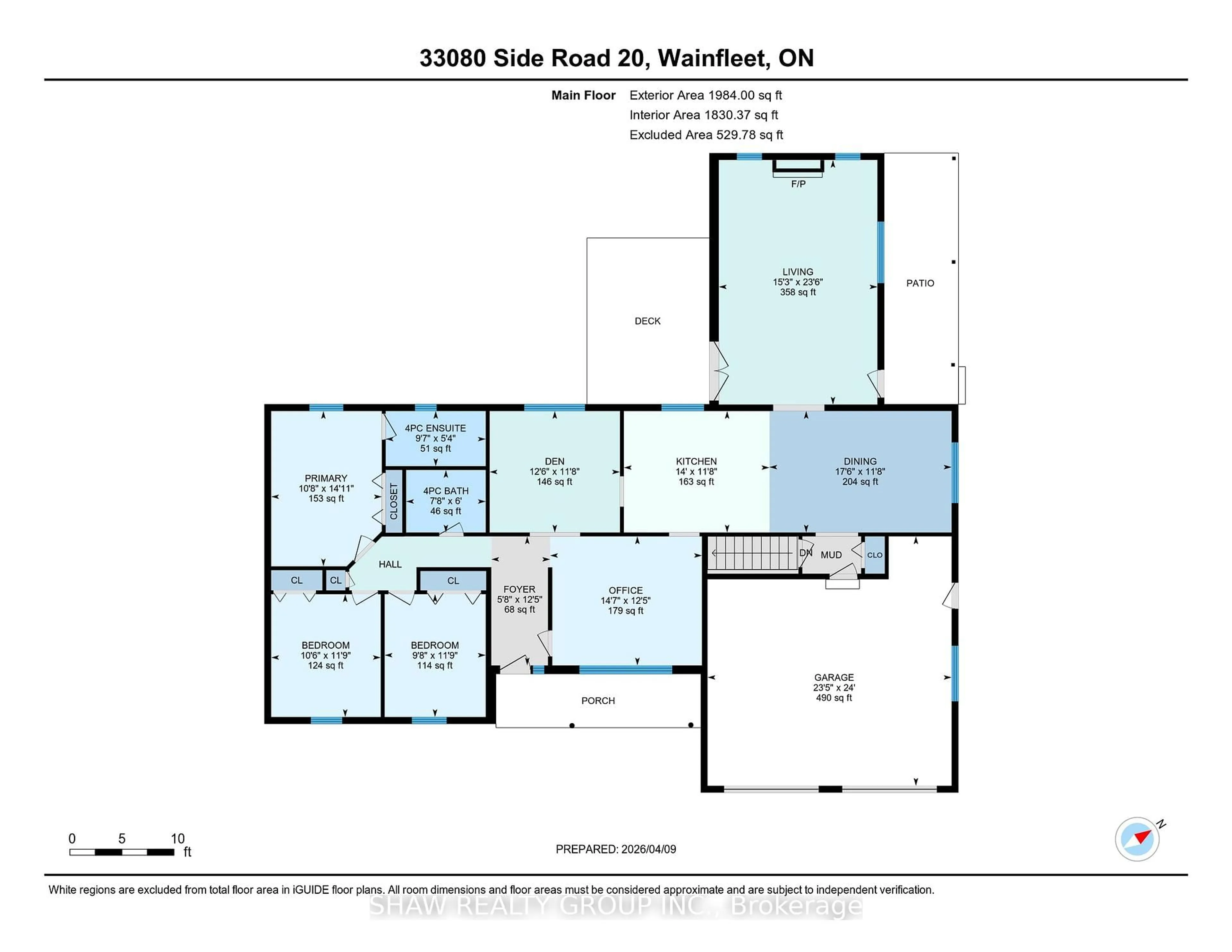 Floor plan for 32080 Side Rd 20 Rd, Wainfleet Ontario L0S 1V0