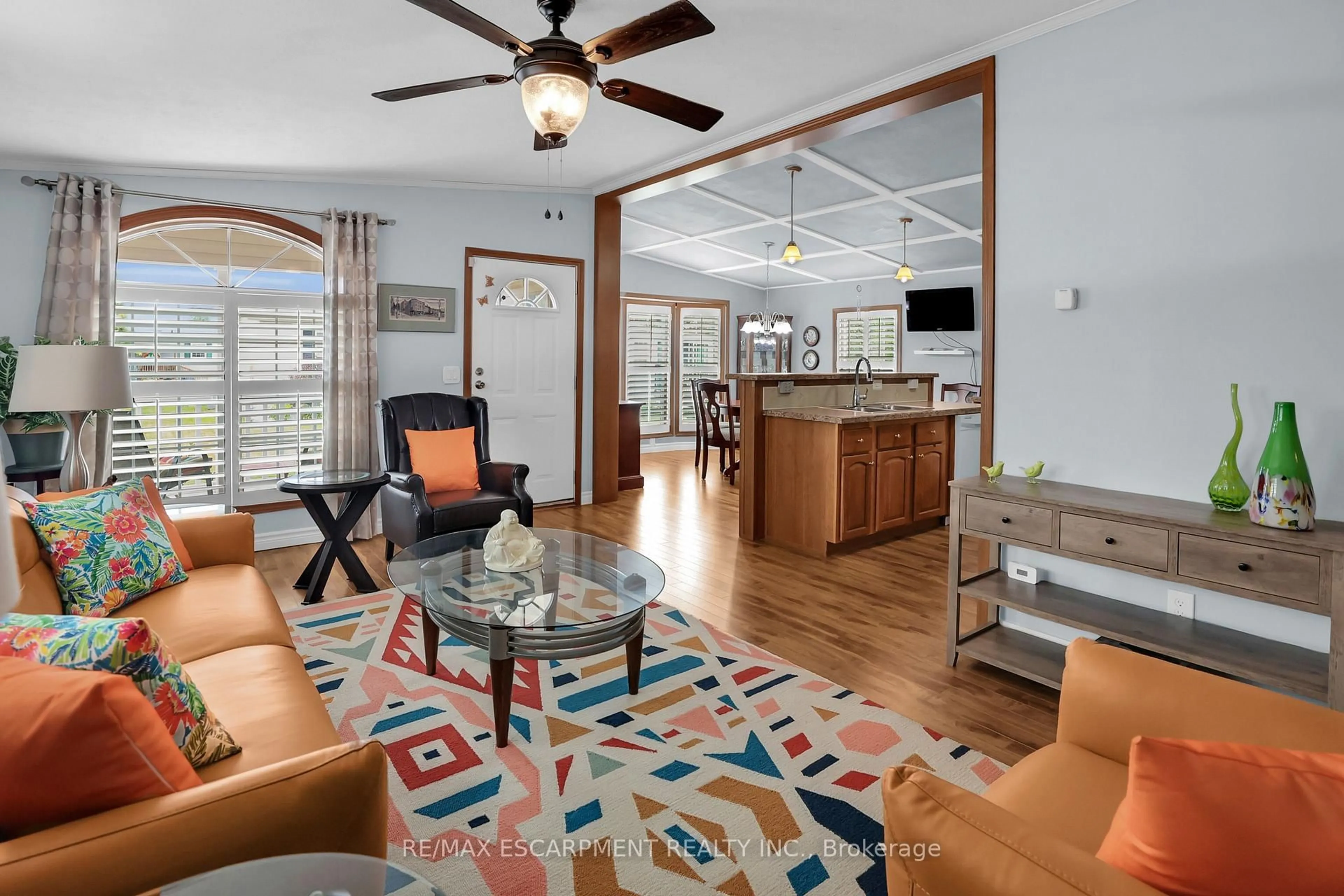 Living room with furniture, unknown for 3033 Townline Rd #107, Fort Erie Ontario L0S 1S1