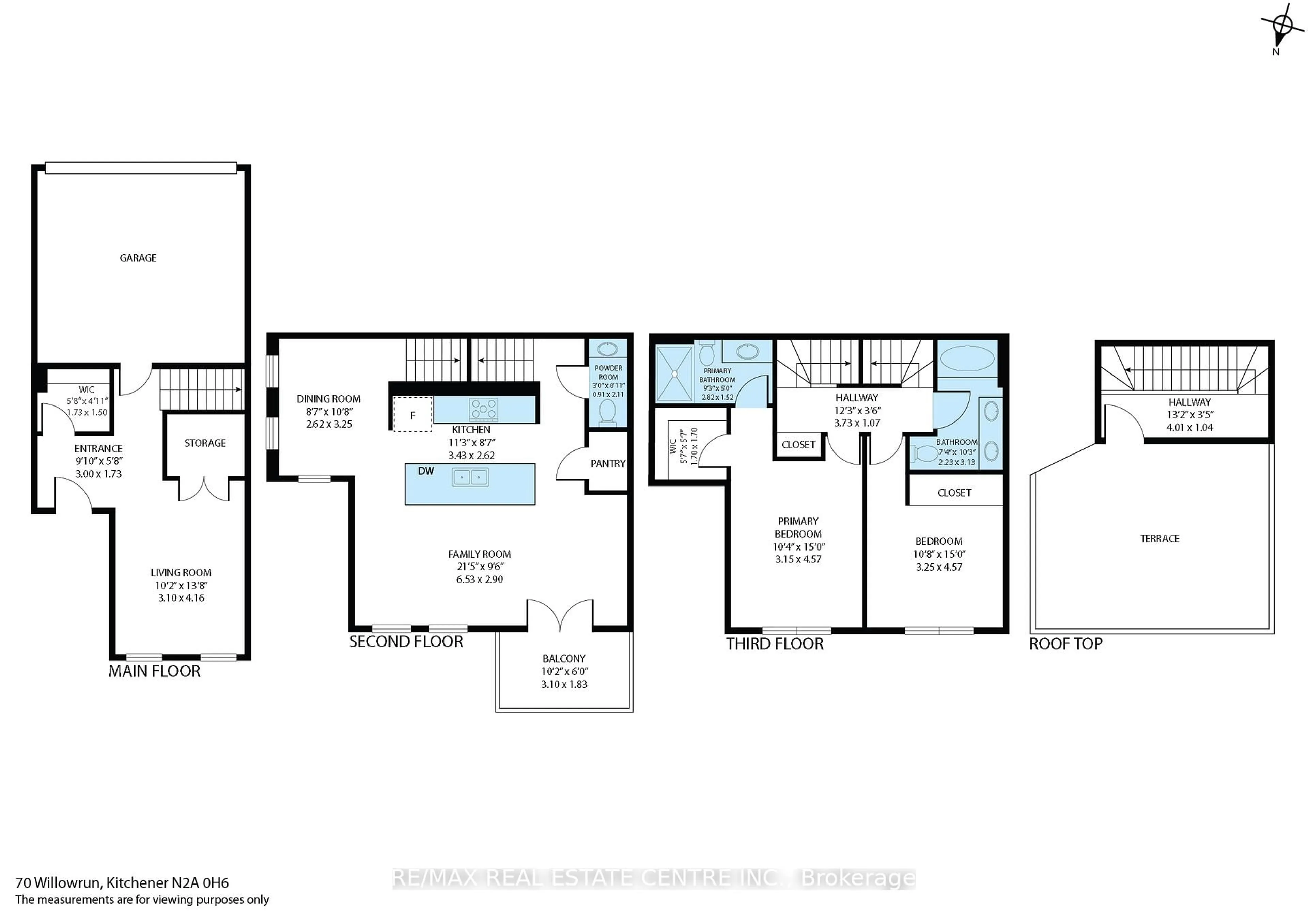Floor plan for 70 Willowrun Dr #A1, Kitchener Ontario N2A 0J3