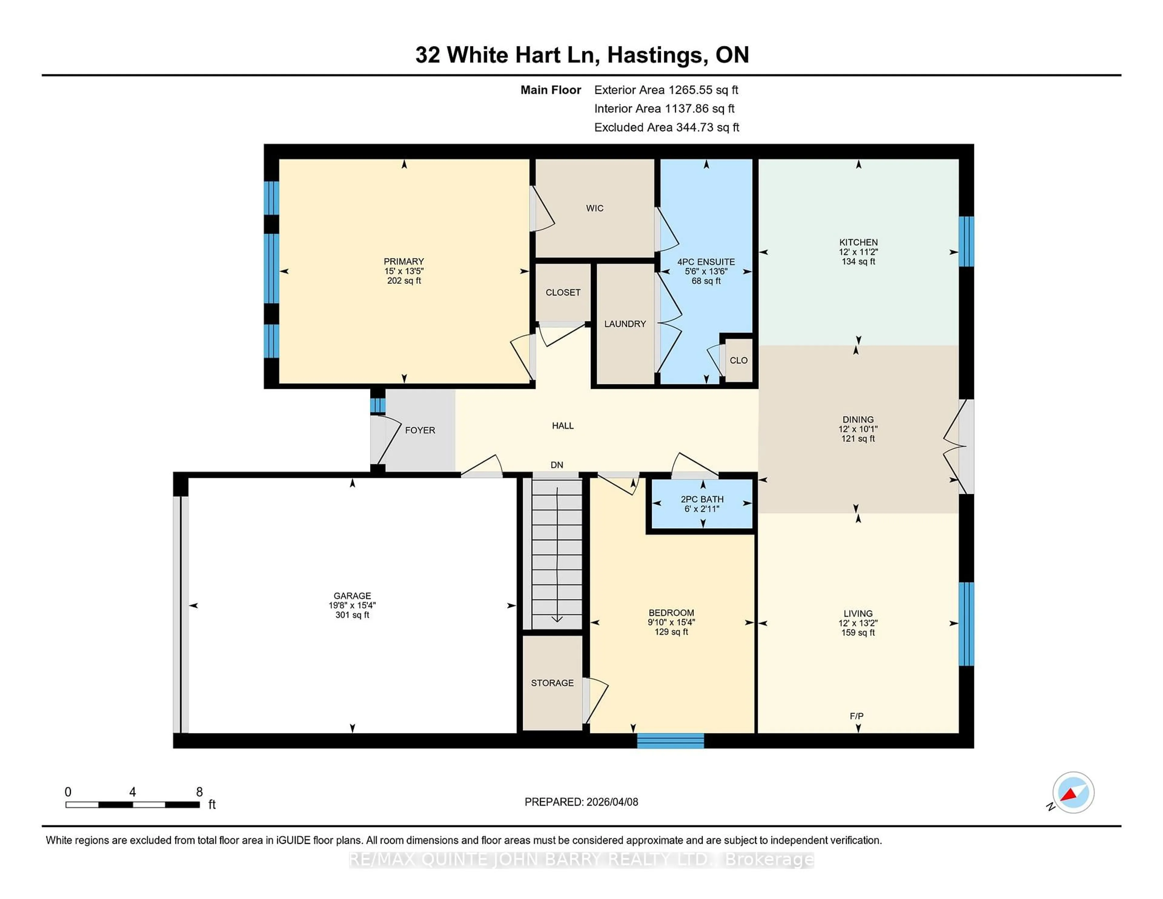Floor plan for 32 White Hart Lane, Trent Hills Ontario K0L 1Y0