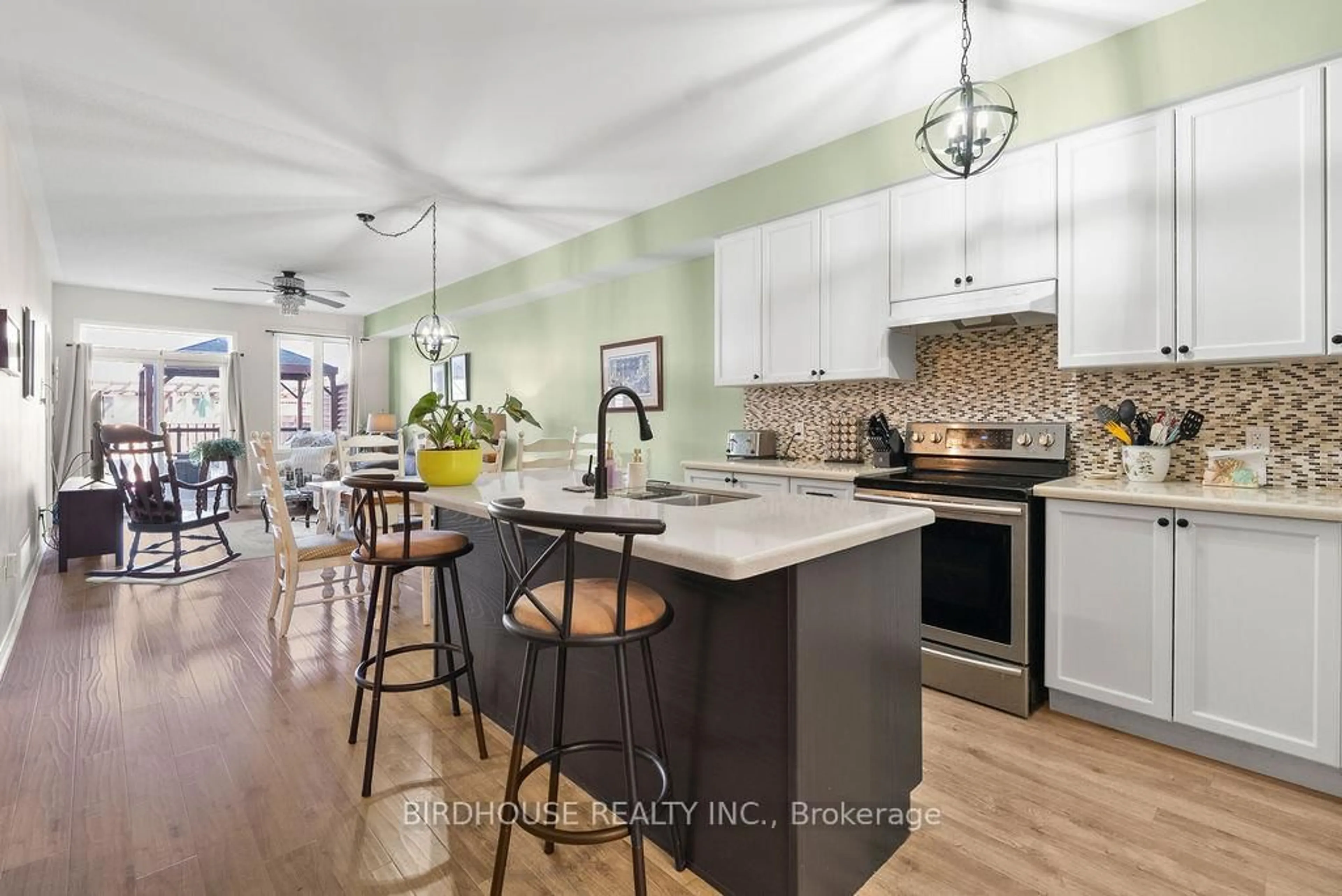 Open concept kitchen, ceramic/tile floor for 8 Deacon Cres, Kawartha Lakes Ontario K9V 0L4