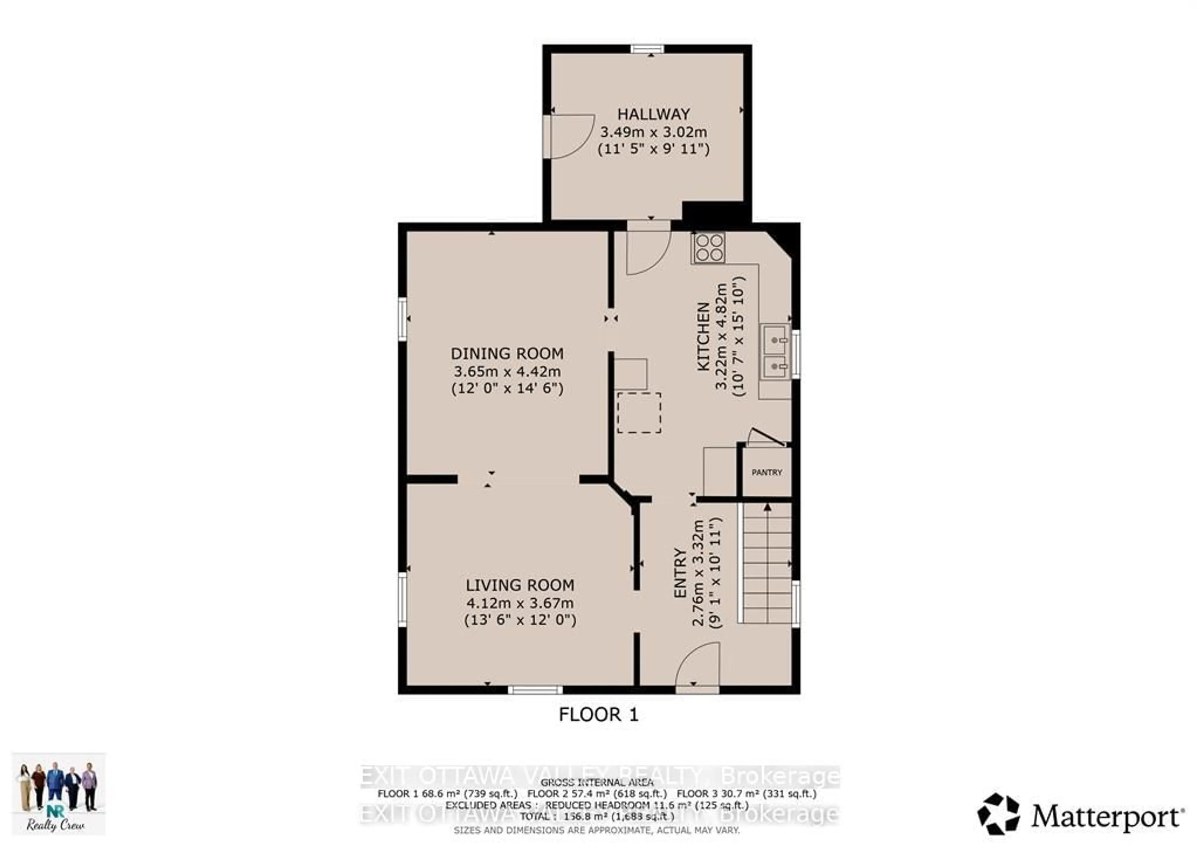 Floor plan for 216 Mary St, Pembroke Ontario K8A 5V8
