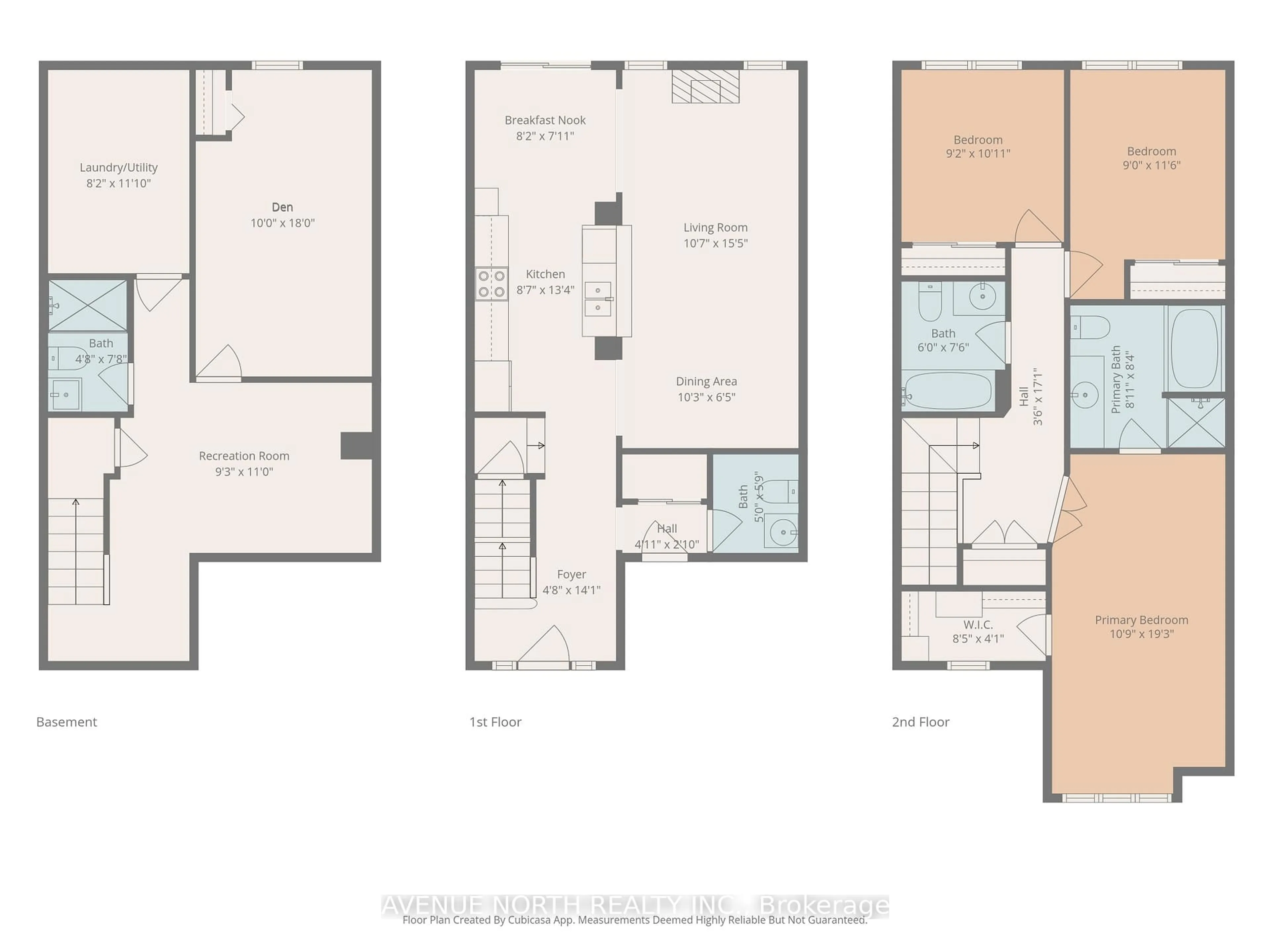 Floor plan for 402 Ashbourne Cres, Ottawa Ontario K2J 0H7