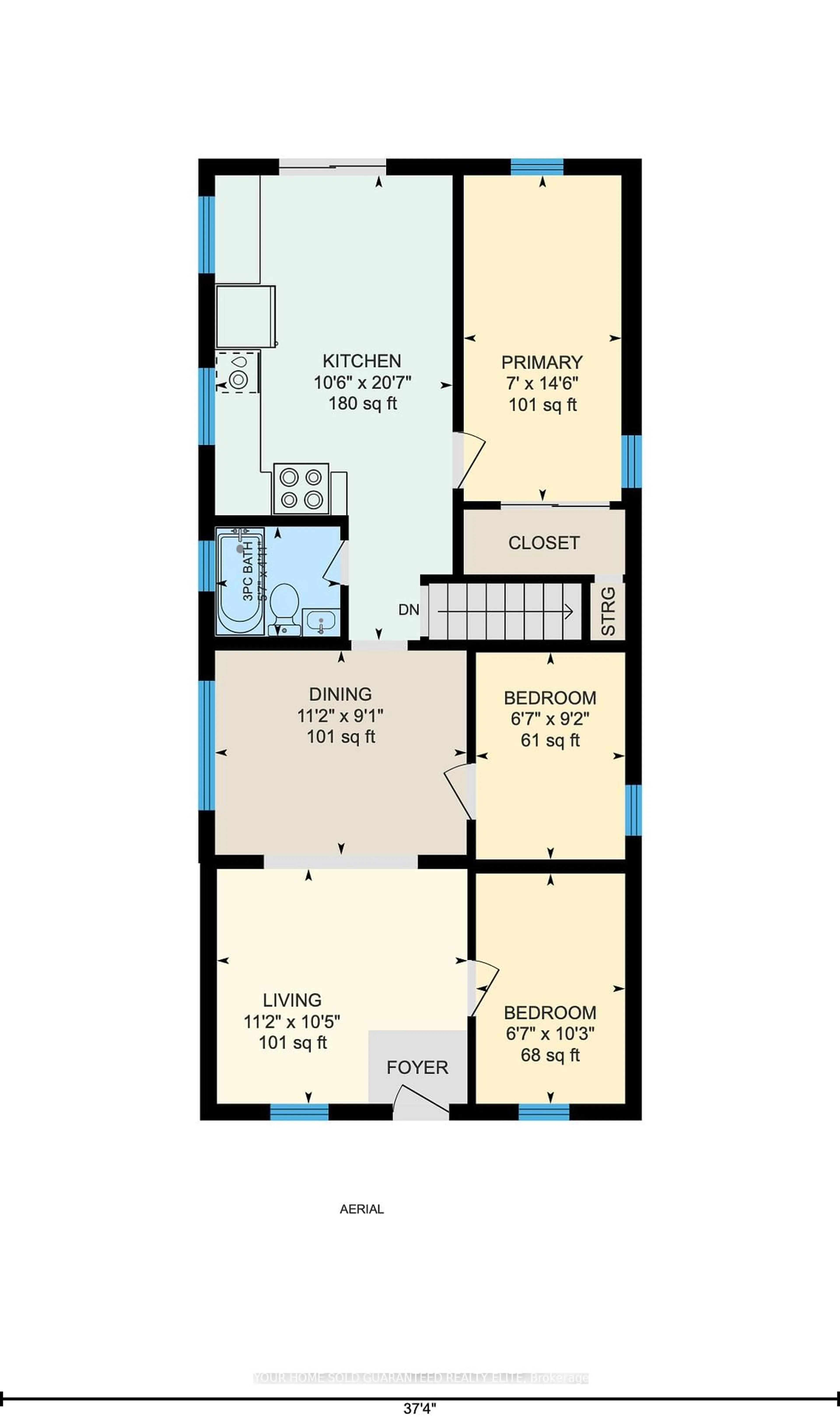 Floor plan for 183 Paling Ave, Hamilton Ontario L8H 5J6