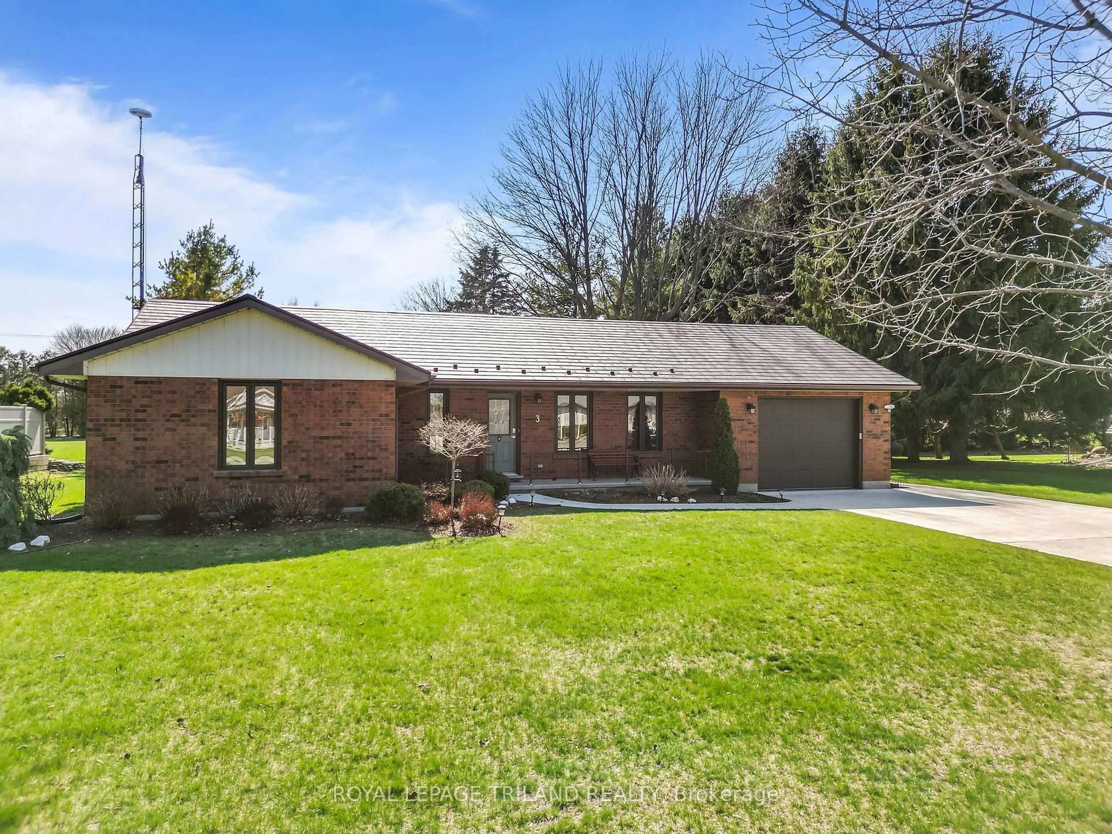 Home with brick exterior material, street for 3 Durham St, Newbury Ontario N0L 1Z0