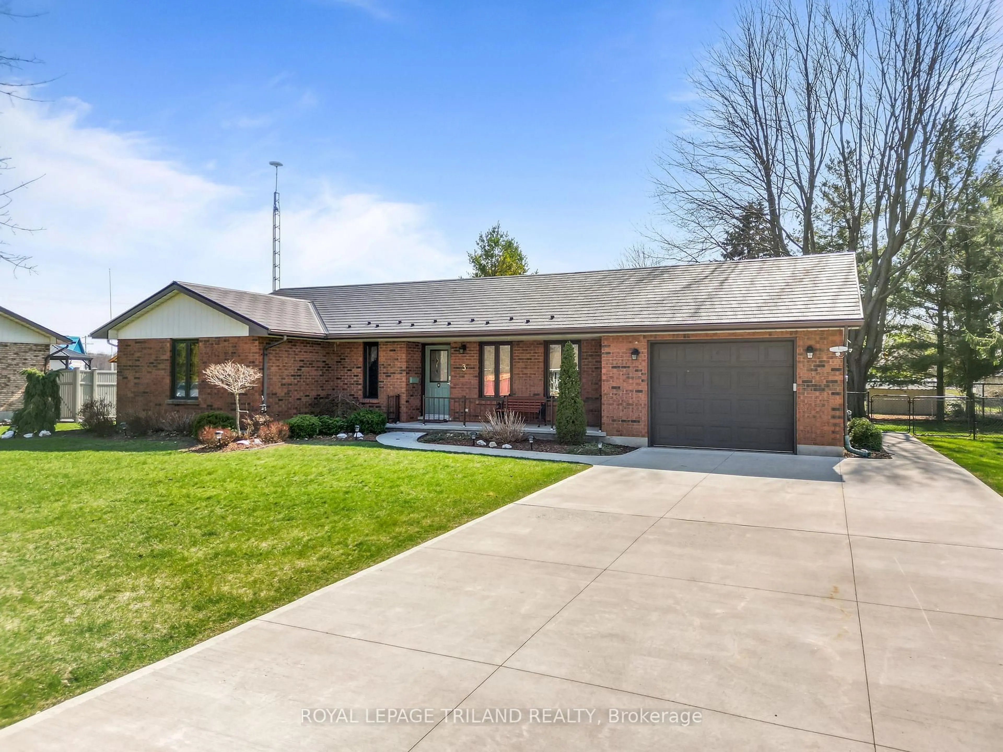 Home with brick exterior material, street for 3 Durham St, Newbury Ontario N0L 1Z0