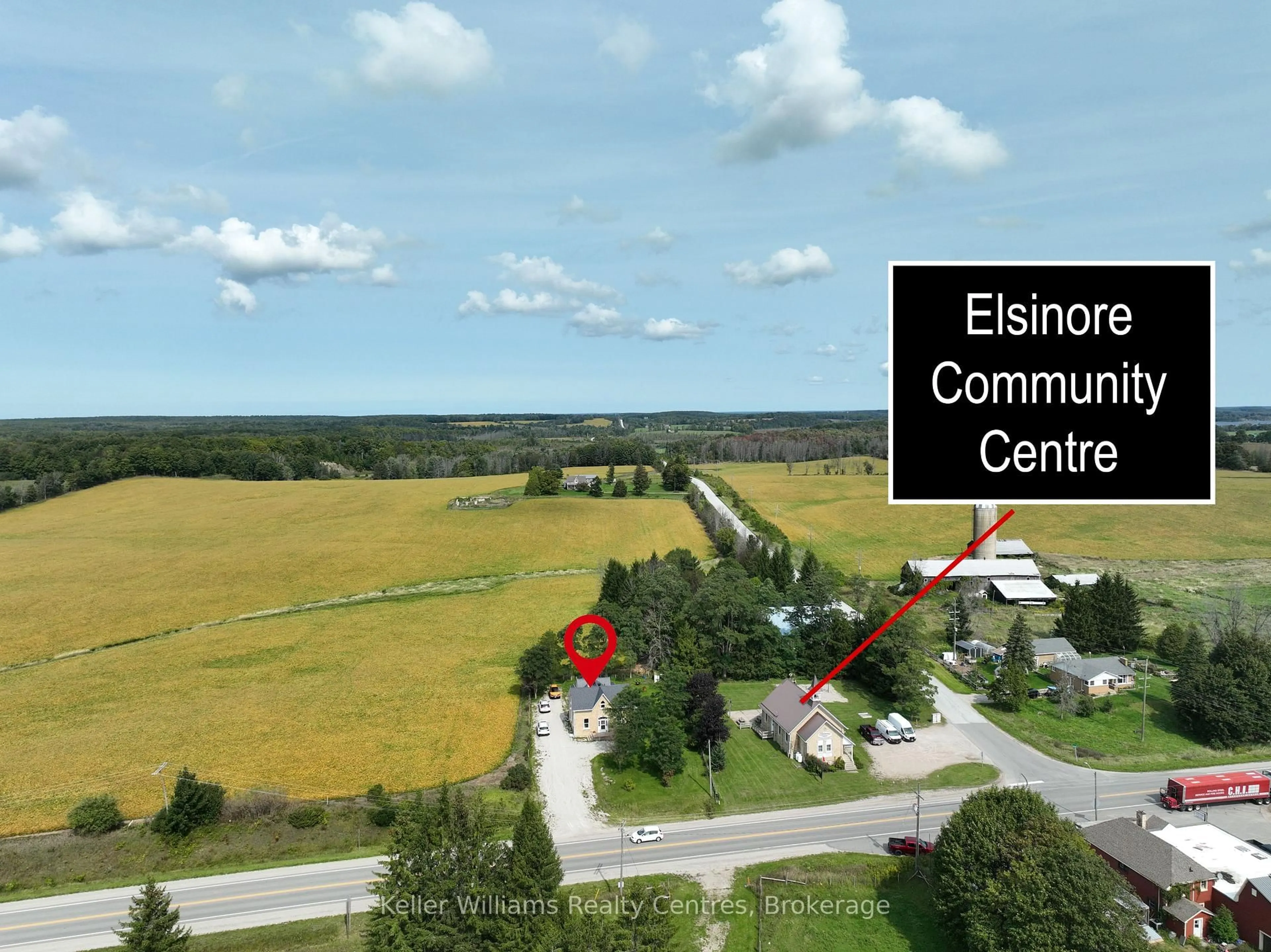 A pic from outside/outdoor area/front of a property/back of a property/a pic from drone, building for 7175 Highway 21, South Bruce Peninsula Ontario N0H 1A0