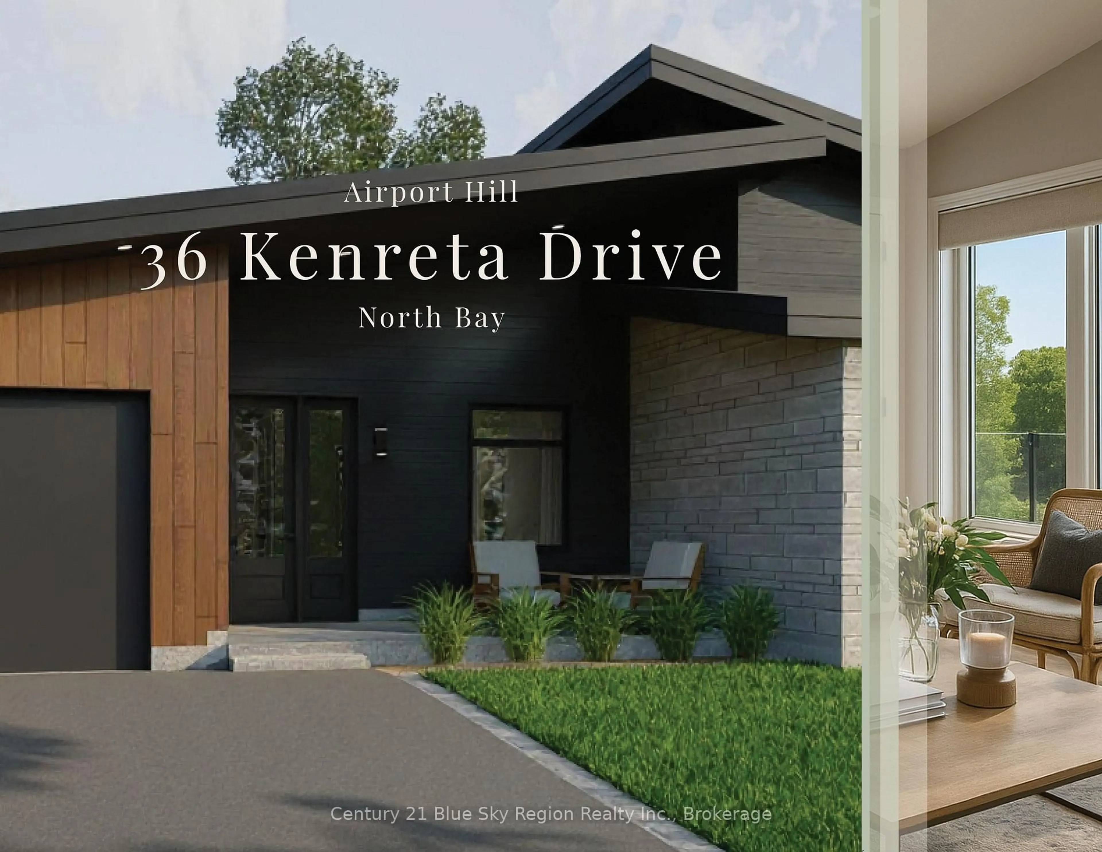 Home with brick exterior material, street for 36 Kenreta Dr, North Bay Ontario P1C 0A5
