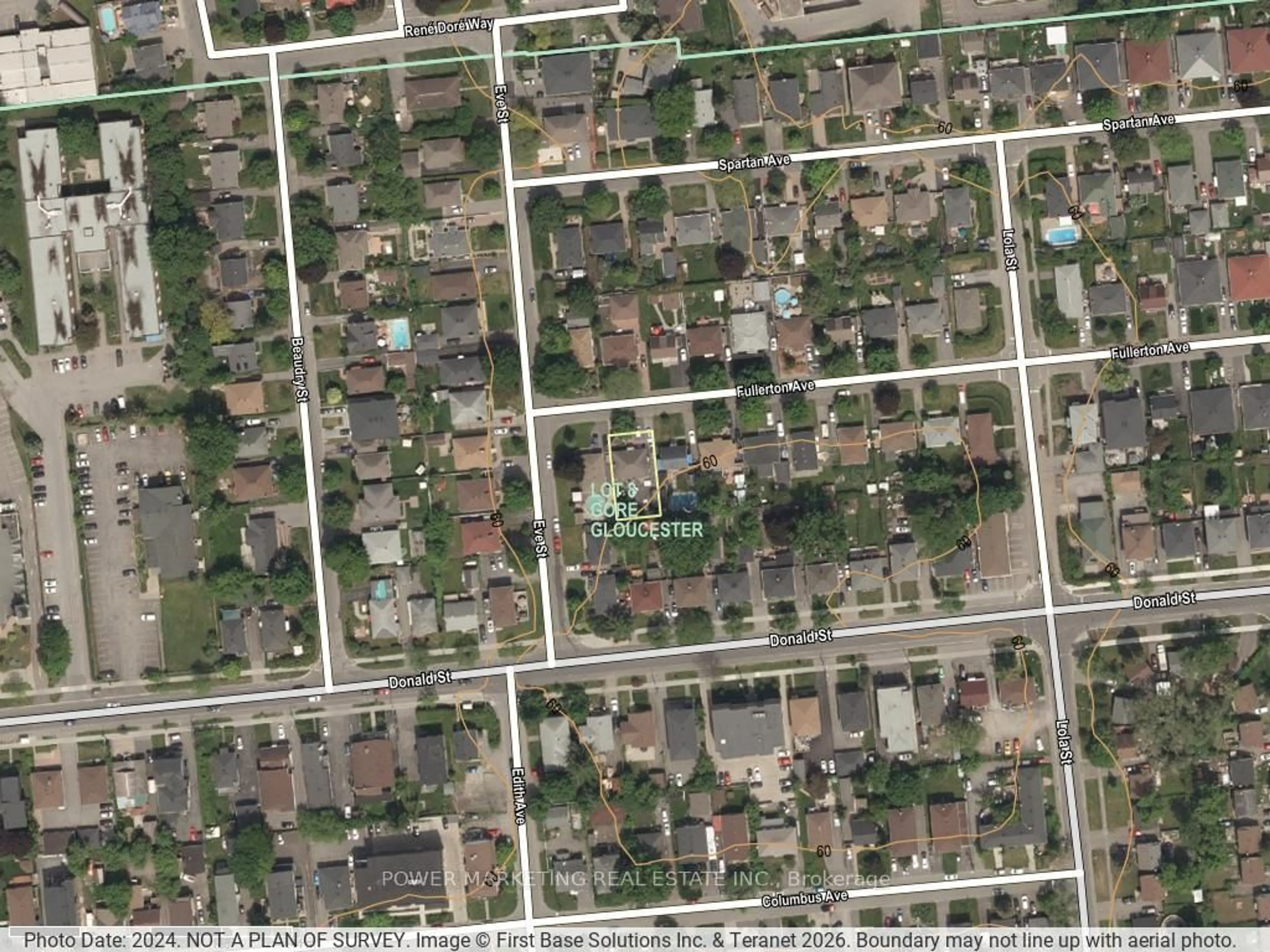 Picture of a map for 320 Fullerton Ave, Ottawa Ontario K1K 1K3