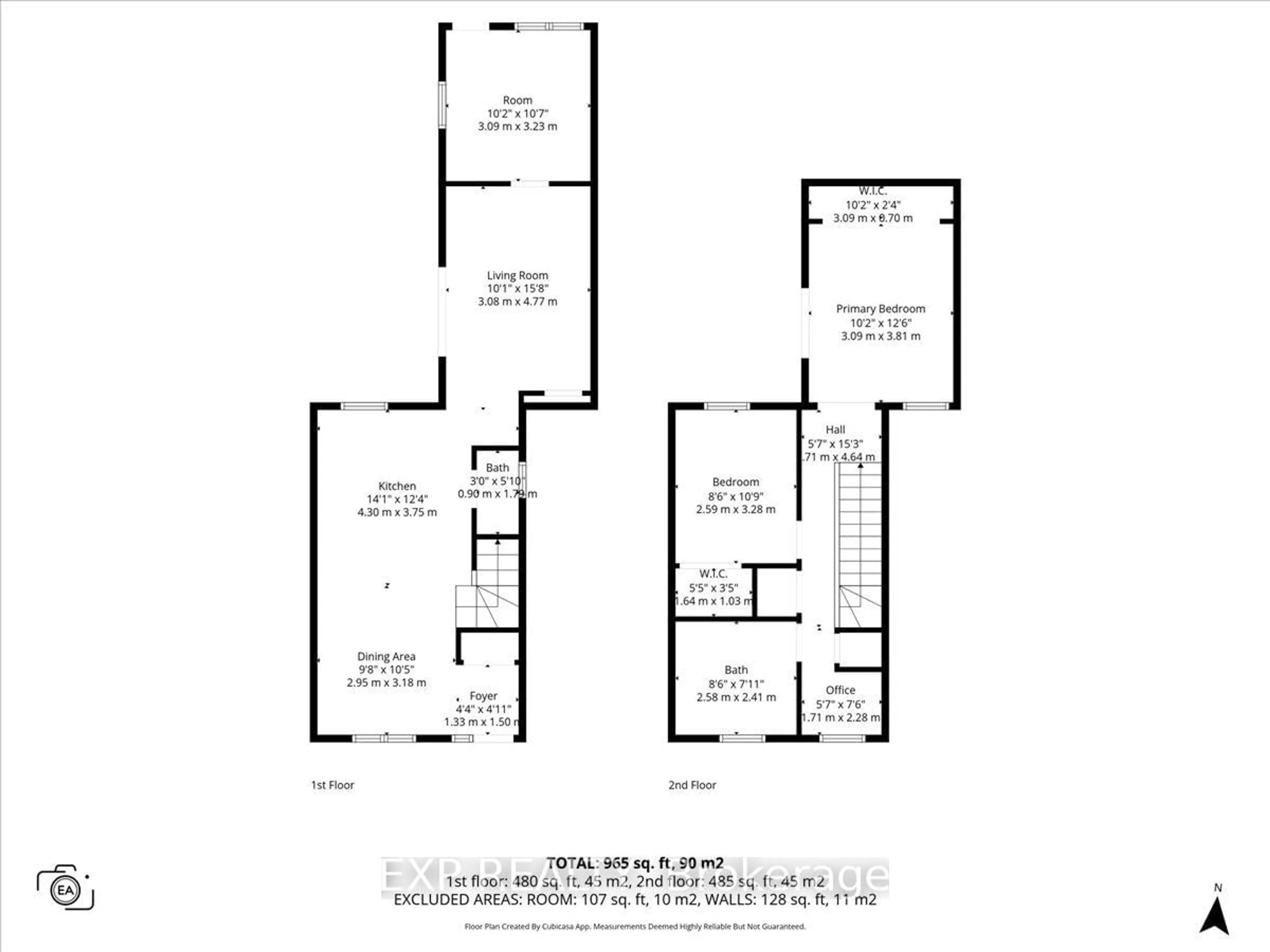 Floor plan for 185 Deschamps Ave, Ottawa Ontario K1L 5Z3