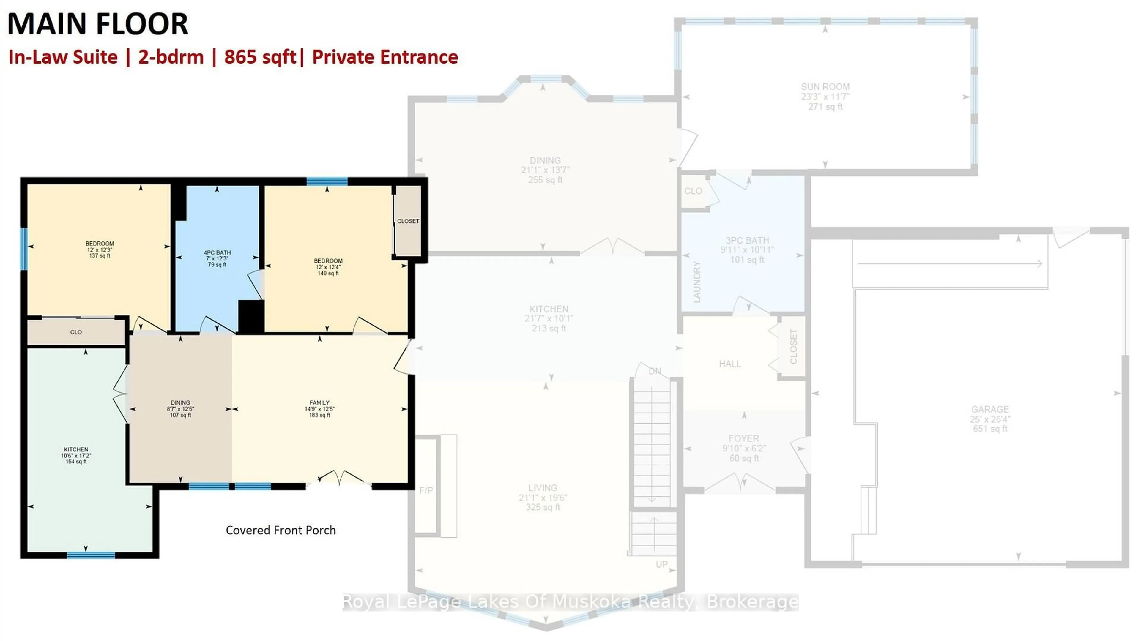 Floor plan for 1441 Cedar Lane, Bracebridge Ontario P1L 1W9