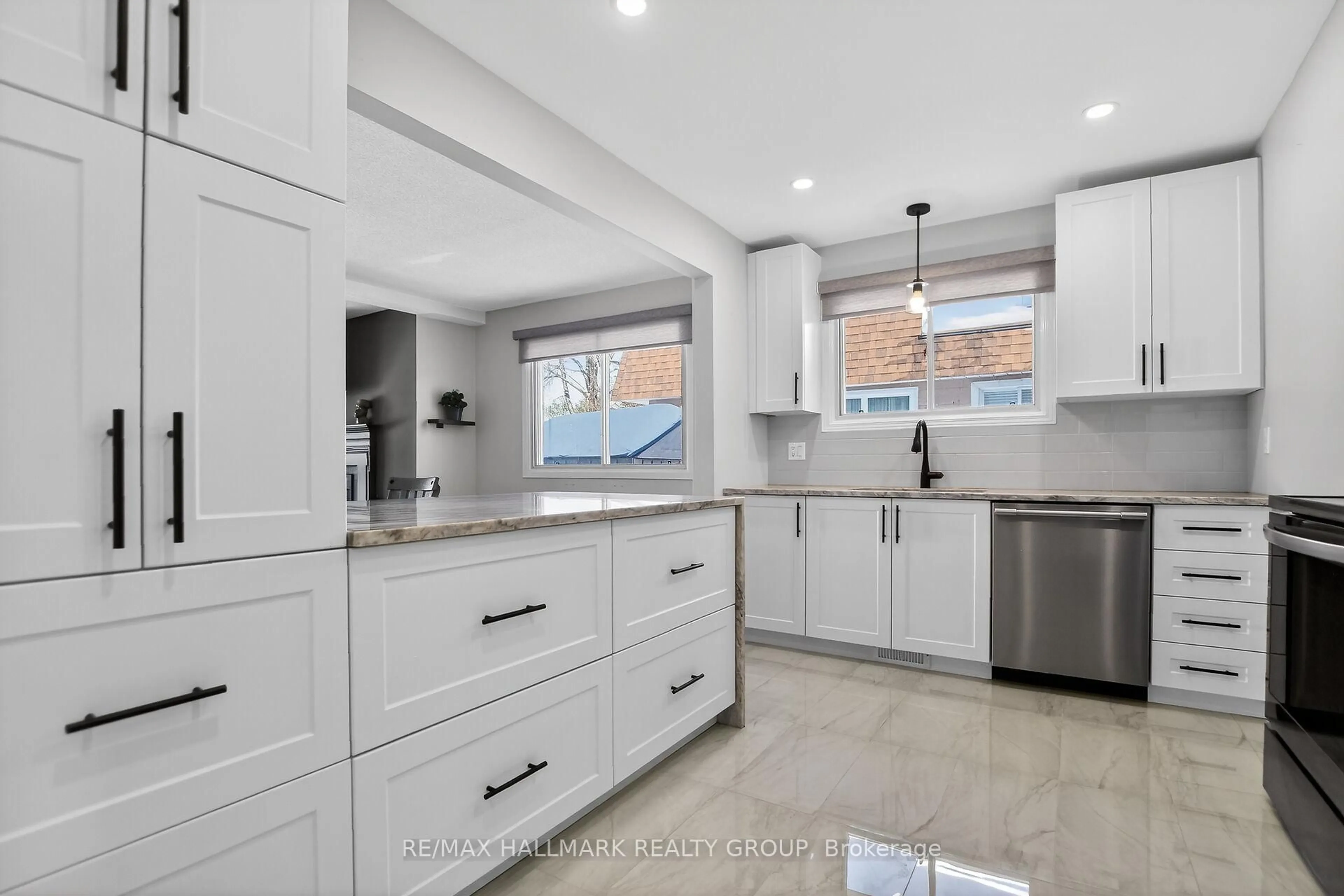 Open concept kitchen, ceramic/tile floor for 37 Priam Way, Ottawa Ontario K2H 8S7