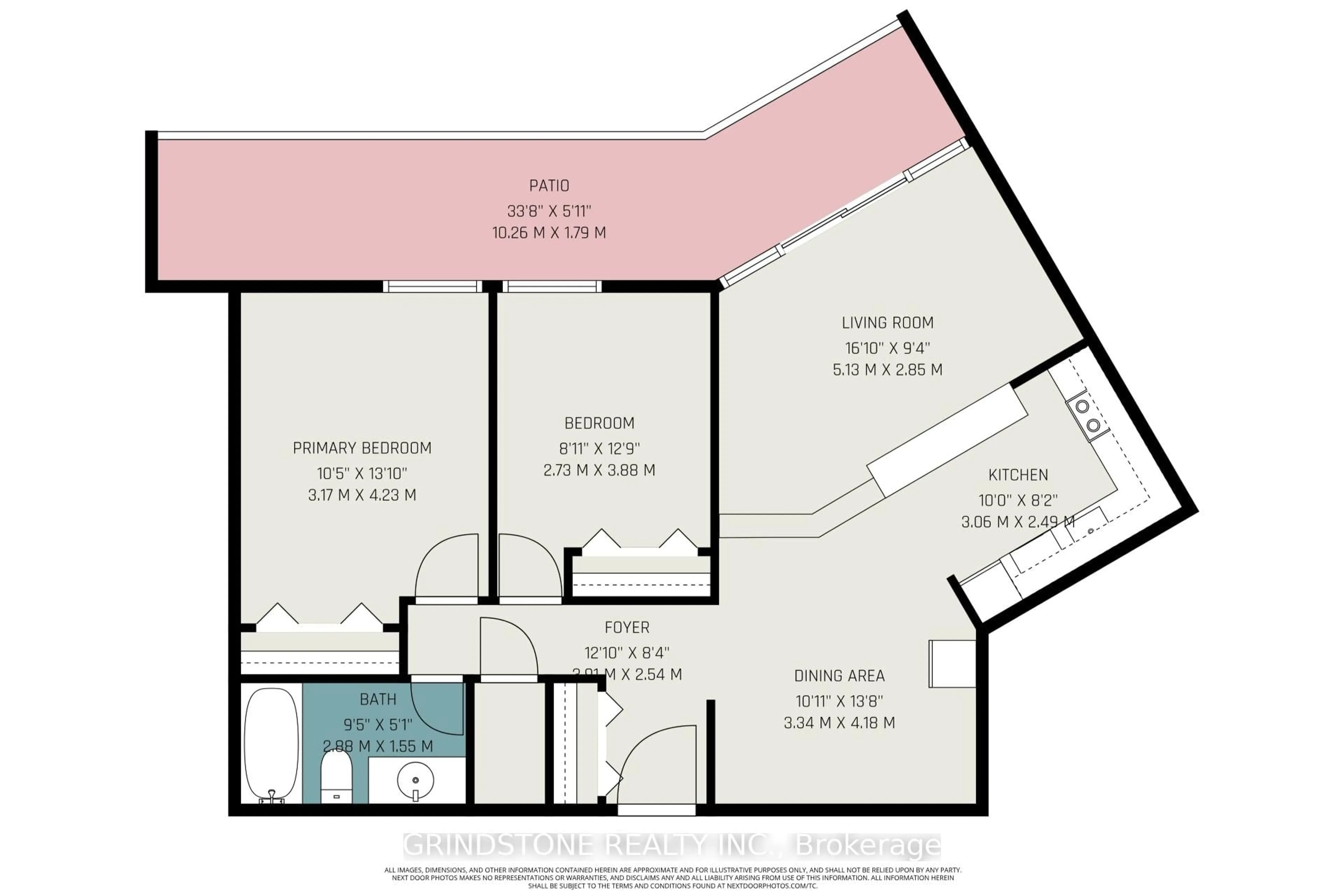Floor plan for 1171 Ambleside Dr #408, Ottawa Ontario K2B 8E1