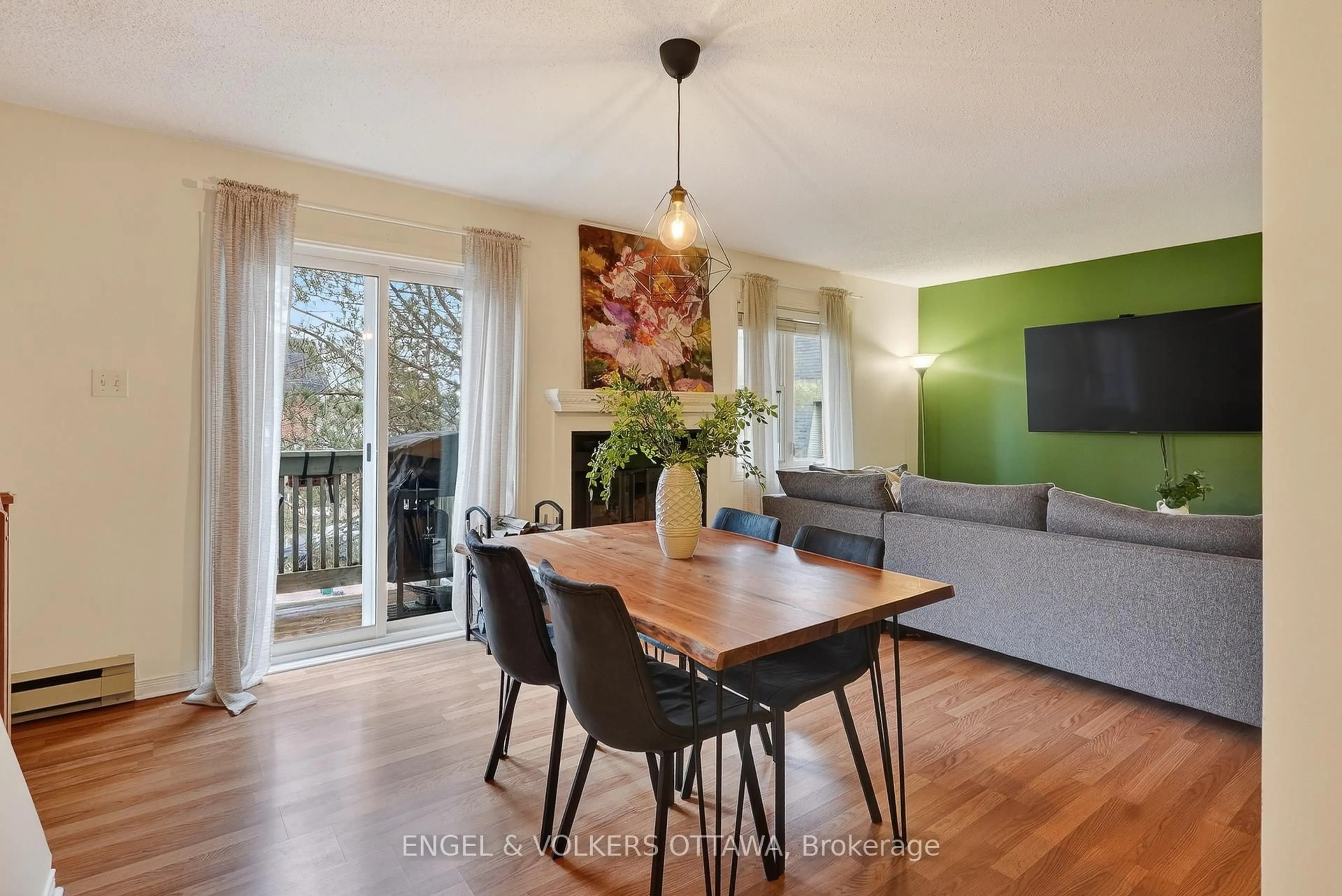 Dining room, wood/laminate floor for 6 Terrace Dr #208, Ottawa Ontario K2H 9J2