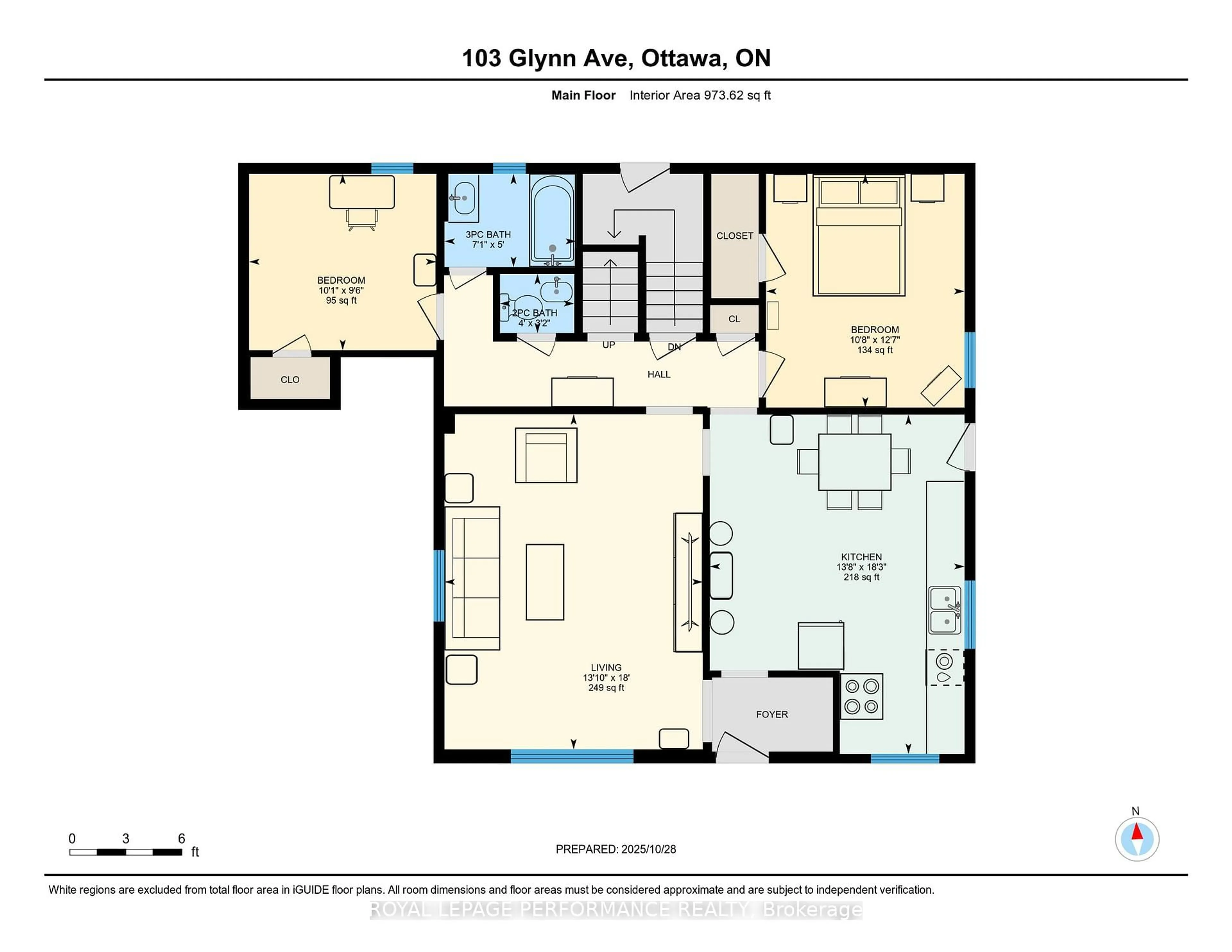 Floor plan for 103 Glynn Ave, Ottawa Ontario K1K 1S7