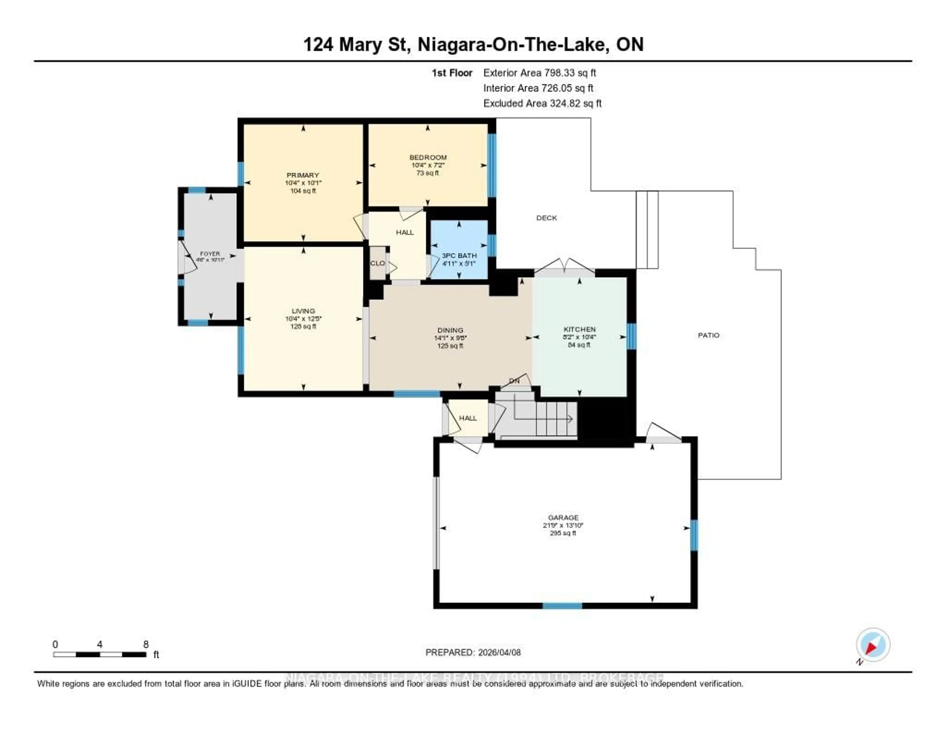 Floor plan for 124 Mary St, Niagara-on-the-Lake Ontario L0S 1J0