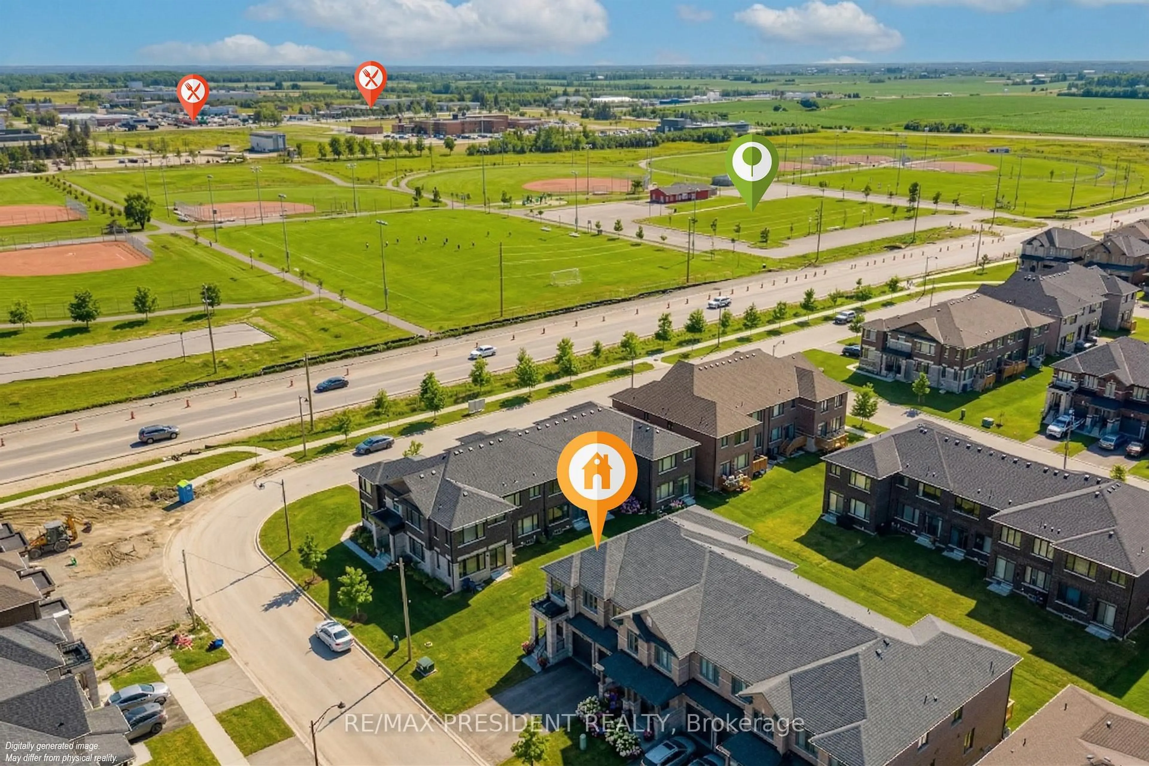 A pic from outside/outdoor area/front of a property/back of a property/a pic from drone, street for 100 Corley St, Kawartha Lakes Ontario K9V 6C2