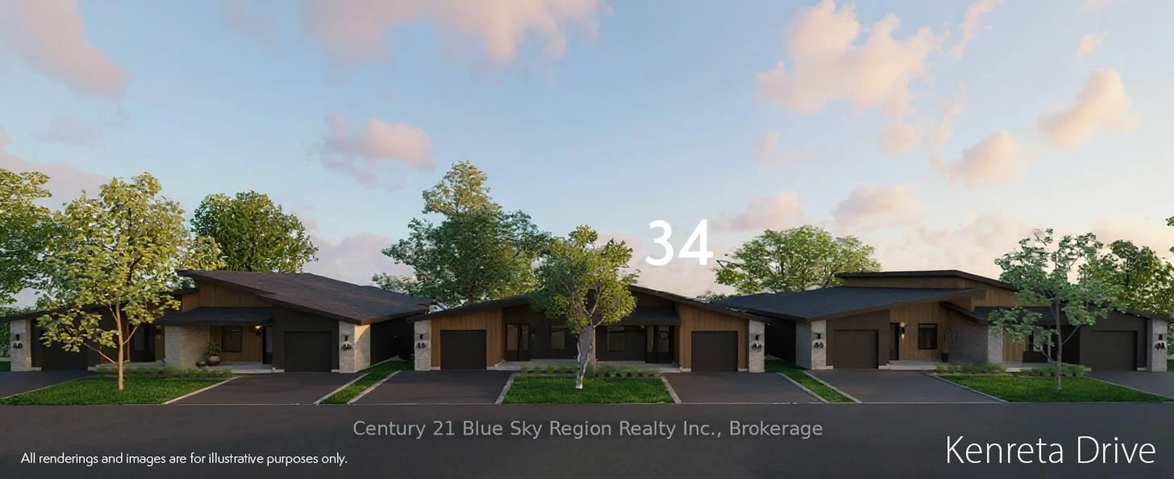 A pic from outside/outdoor area/front of a property/back of a property/a pic from drone, street for 34 Kenreta Dr, North Bay Ontario P1C 0A5