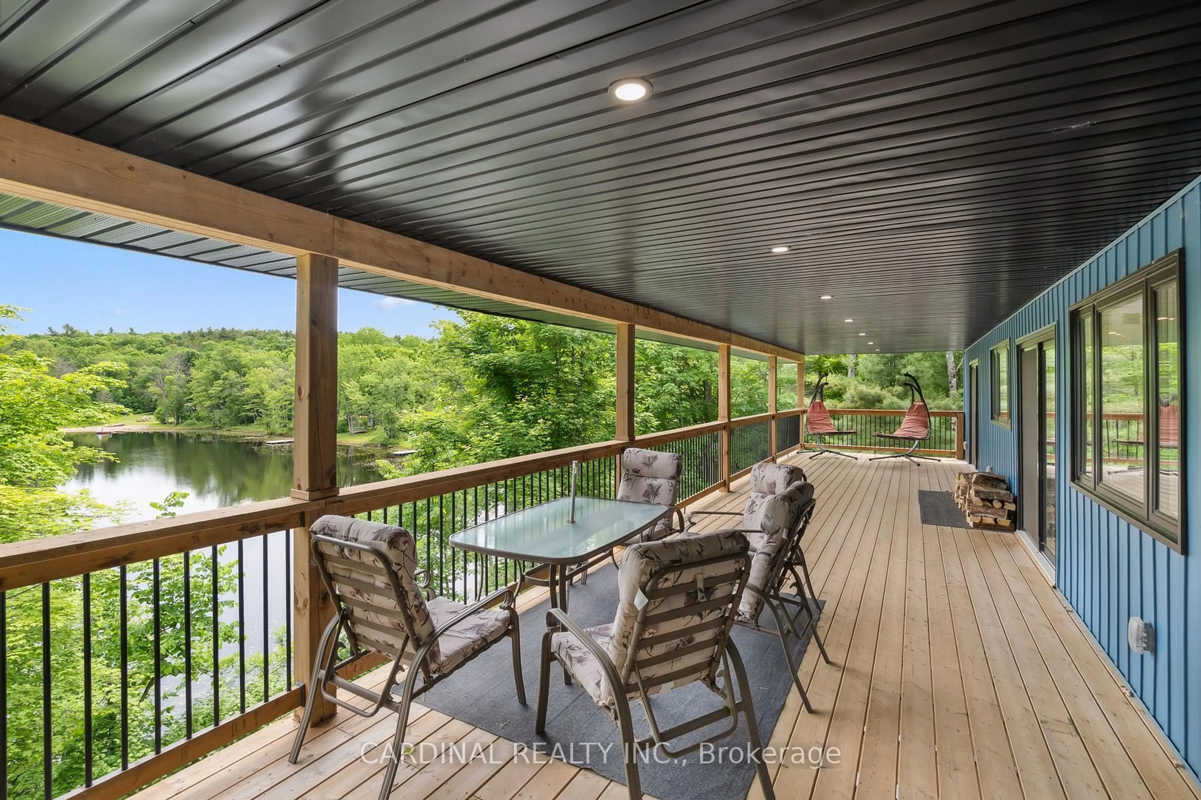 Patio, water/lake/river/ocean view for 1028 Finch Lane, Arden Ontario K0H 1B0