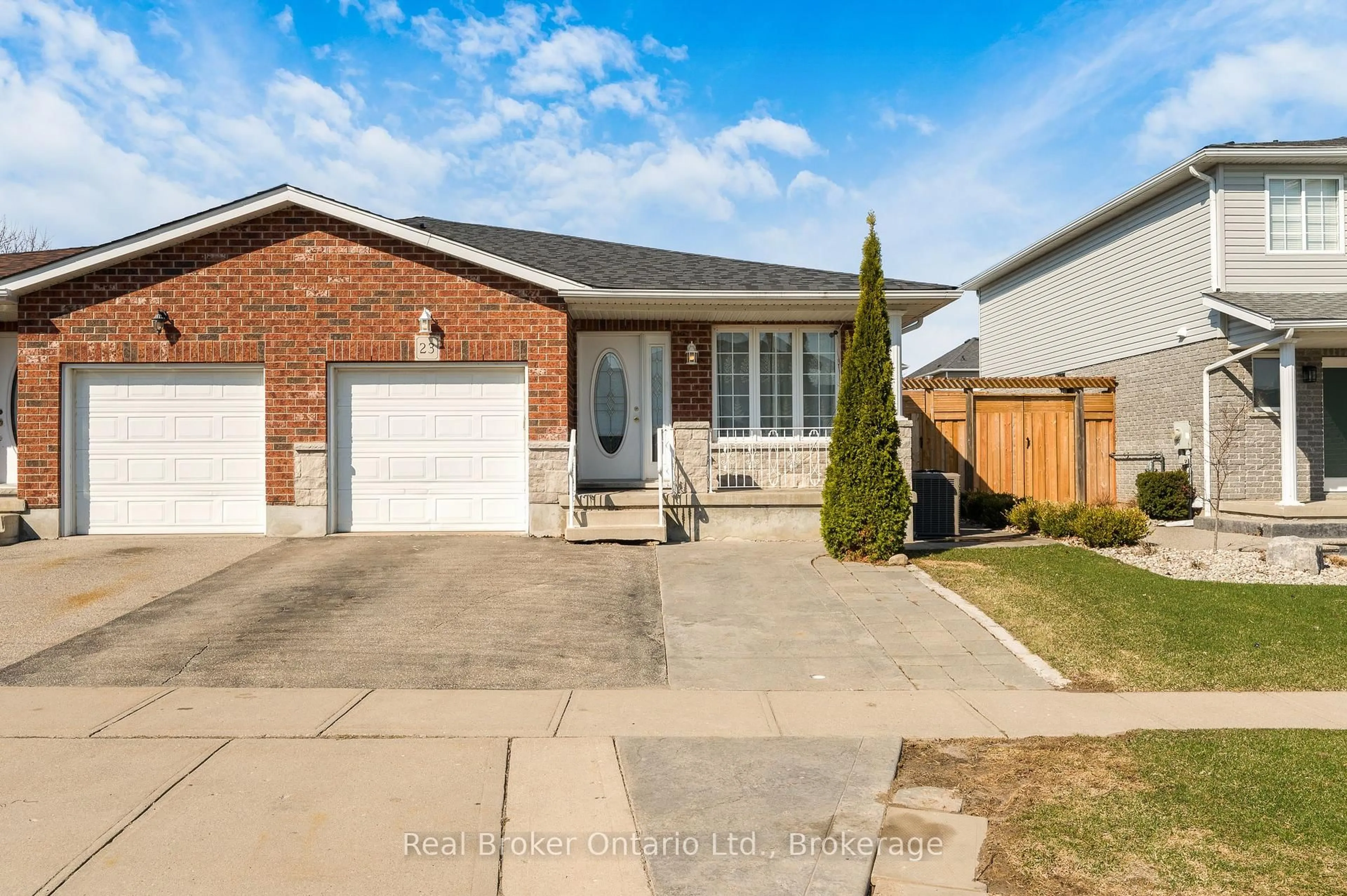 Home with brick exterior material, street for 23 Mosser Dr, Cambridge Ontario N1P 1J1